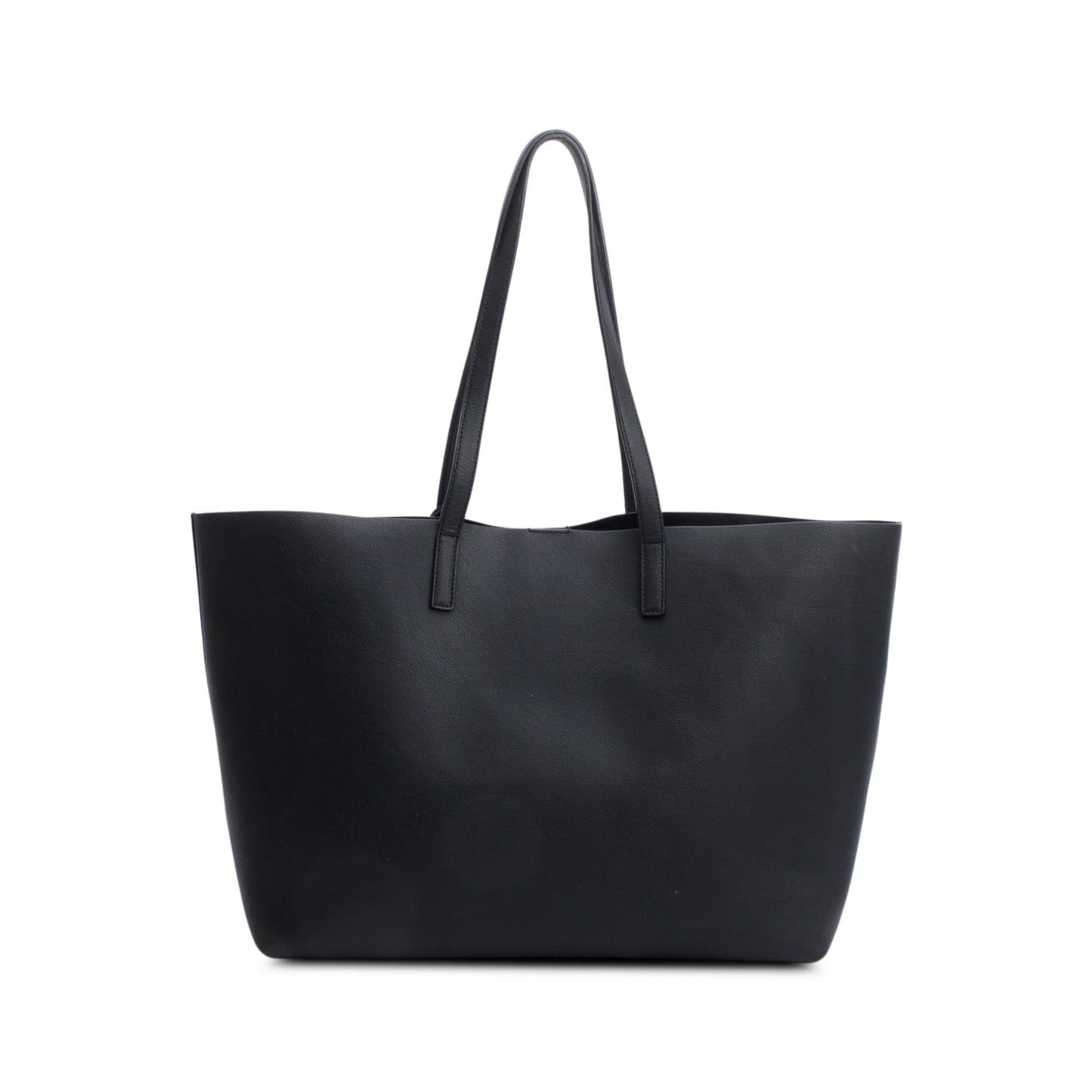 Saint Laurent Black Leather Large E/W Shopping Tote
