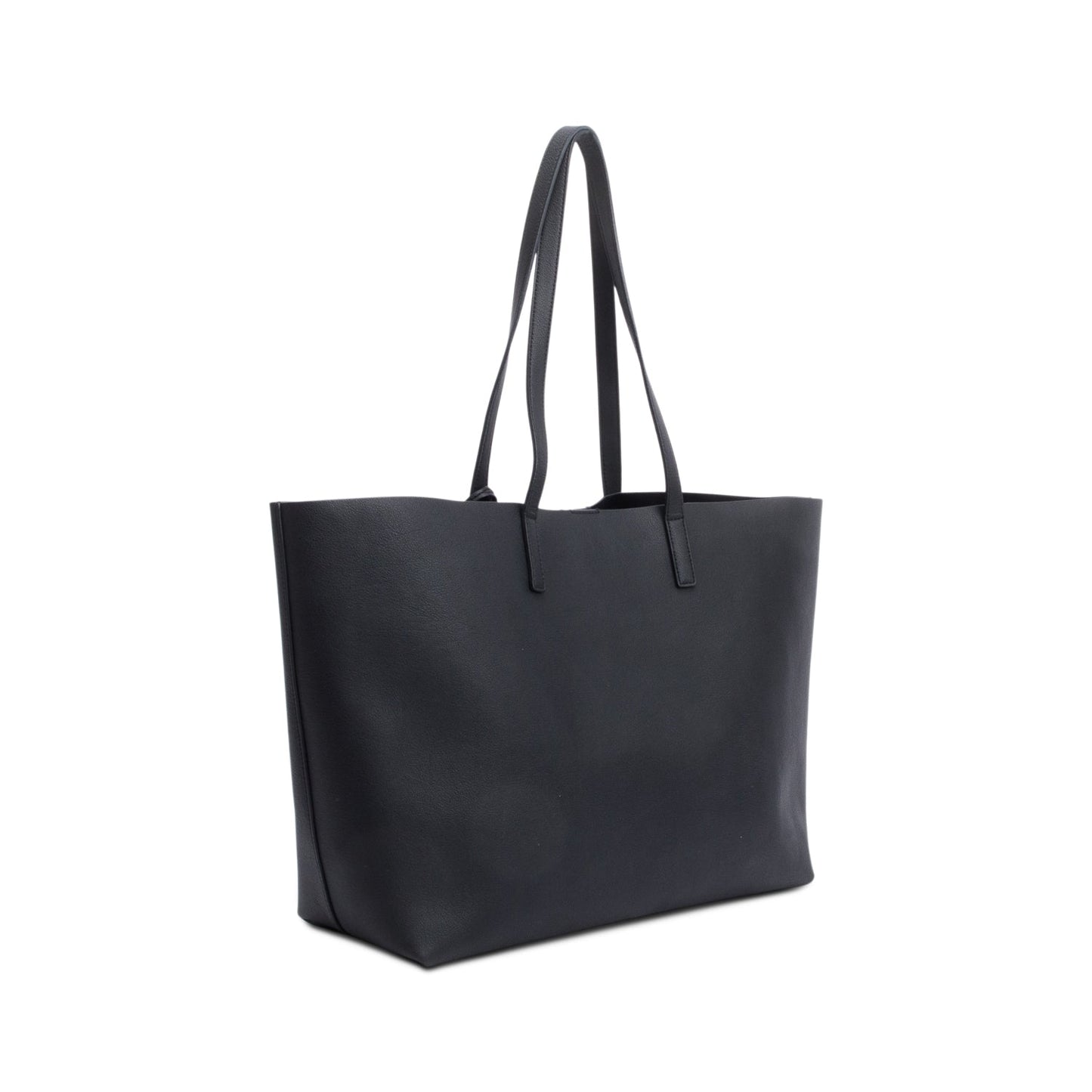 Saint Laurent Black Leather Large E/W Shopping Tote