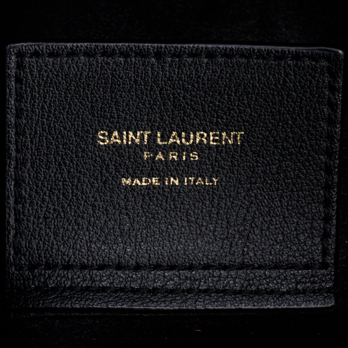 Saint Laurent Black Leather Large E/W Shopping Tote