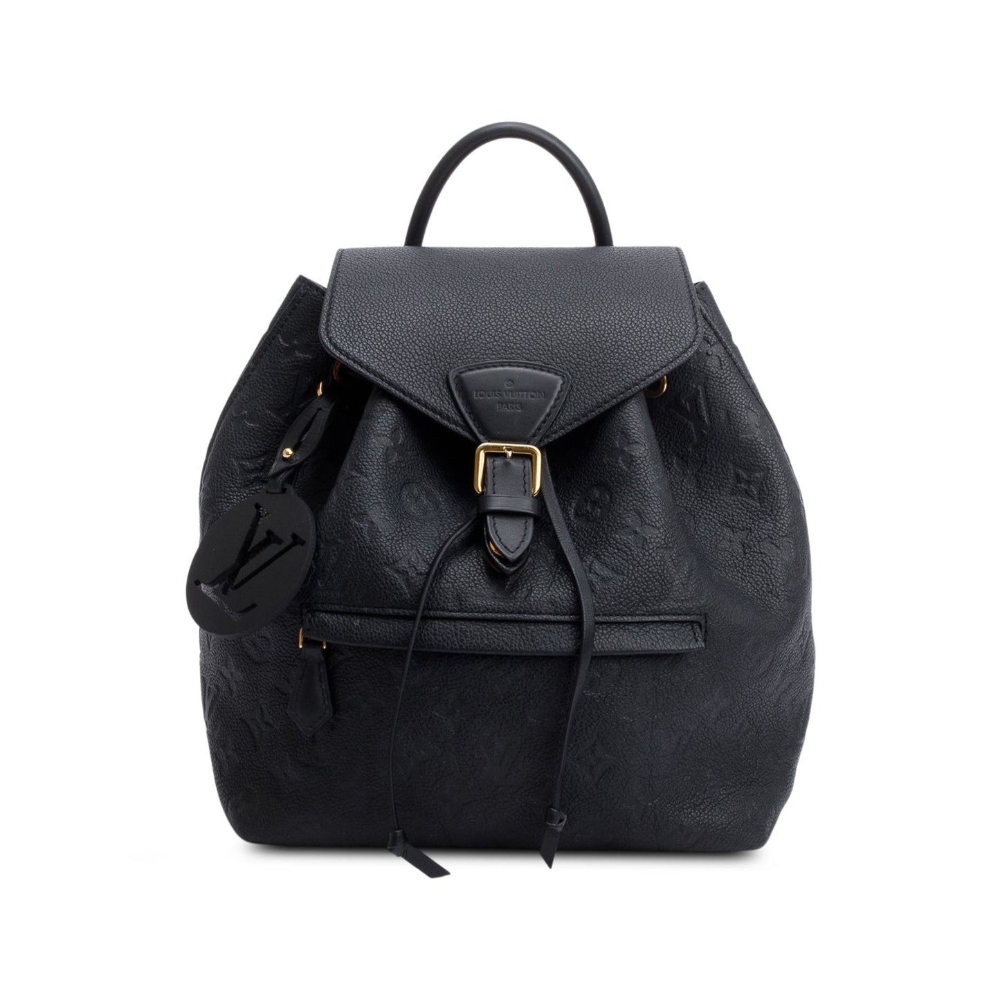 Louis Vuitton 2021 Black Monogram Empreinte Montsouris Backpack