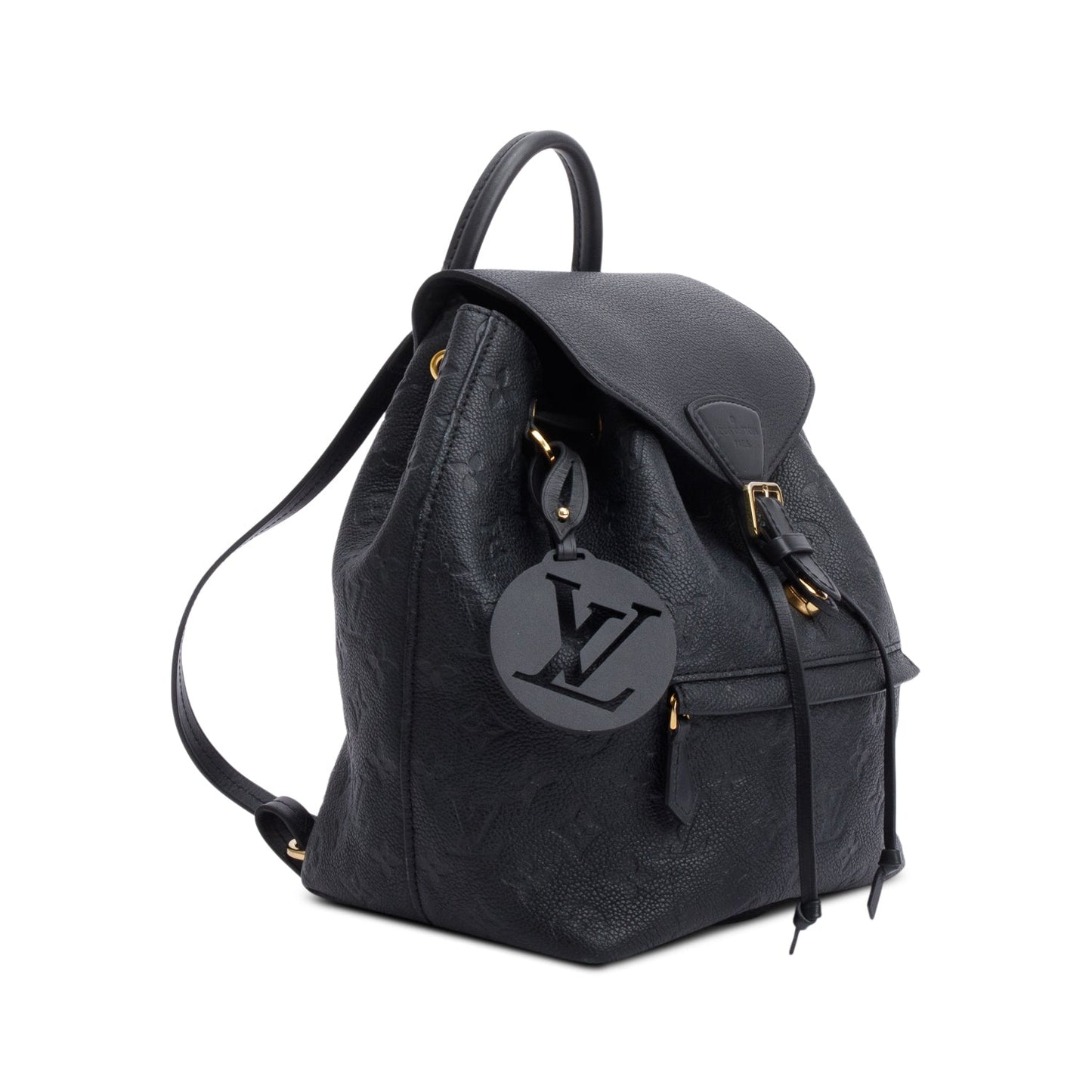 Louis Vuitton 2021 Black Monogram Empreinte Montsouris Backpack