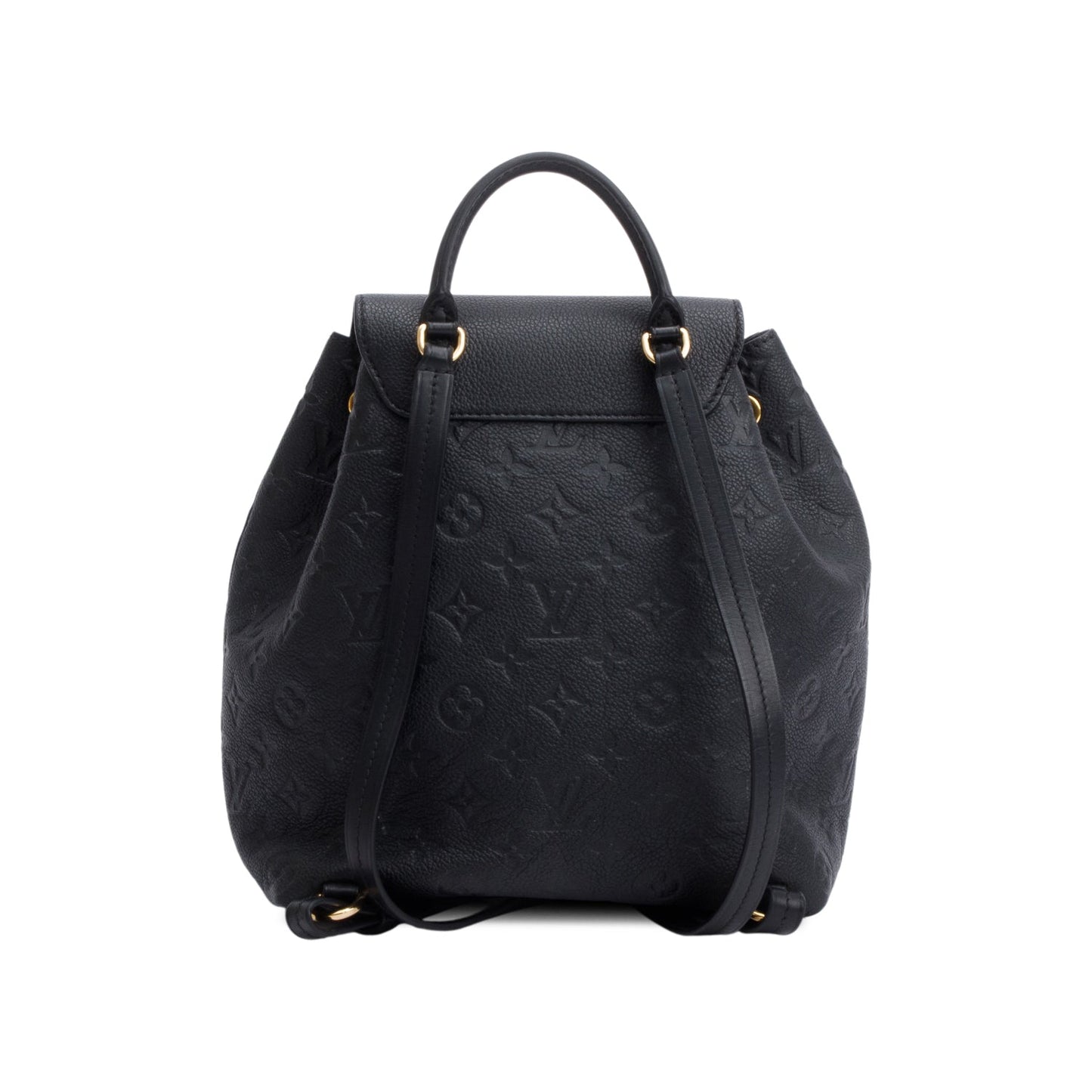 Louis Vuitton 2021 Black Monogram Empreinte Montsouris Backpack