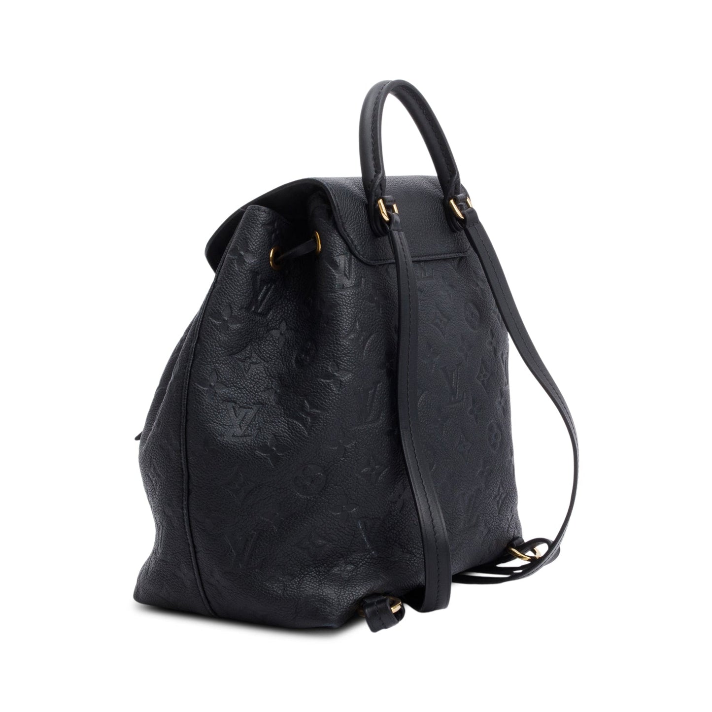 Louis Vuitton 2021 Black Monogram Empreinte Montsouris Backpack