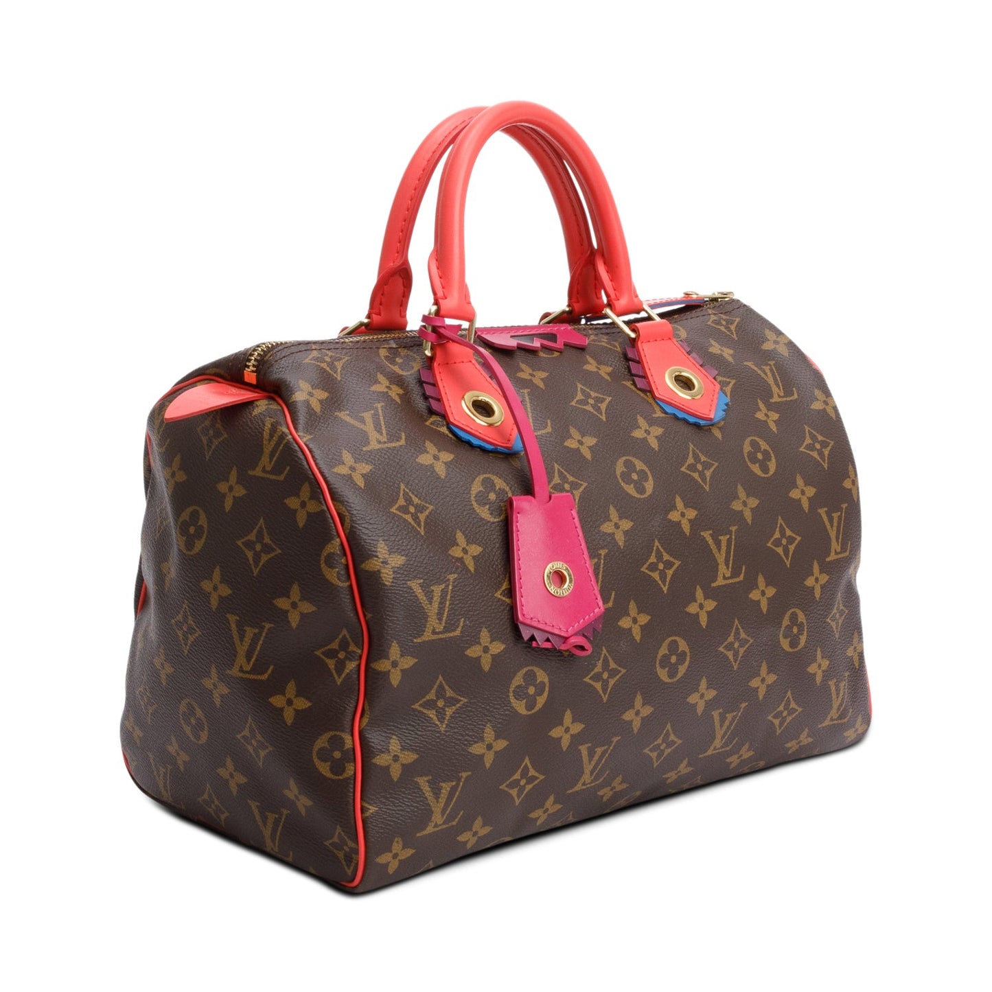Louis Vuitton Limited Edition Monogram Totem Speedy 30 Flamingo