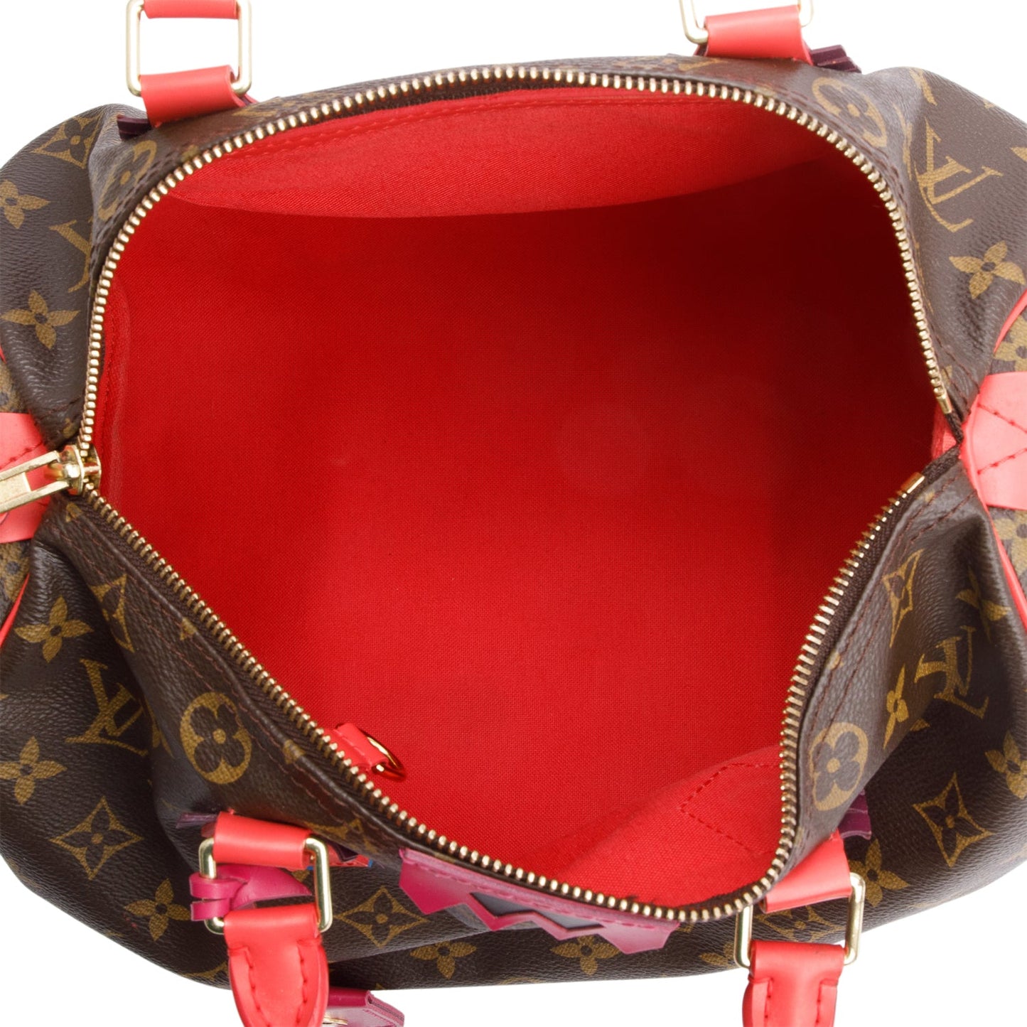 Louis Vuitton Limited Edition Monogram Totem Speedy 30 Flamingo