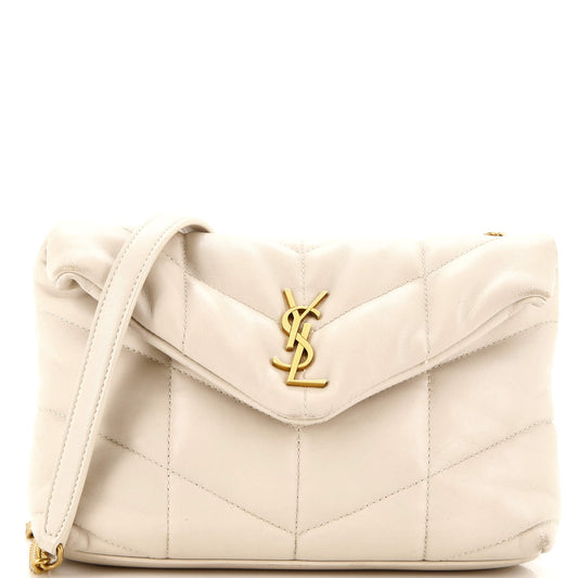 Luxury Saint Laurent Trending 2025 Loulou Puffer Shoulder Bag Quilted Leather Mini