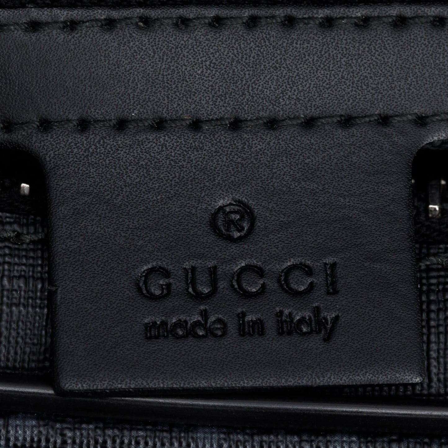Gucci Black GG Supreme Belt Bag with Zip Pocket