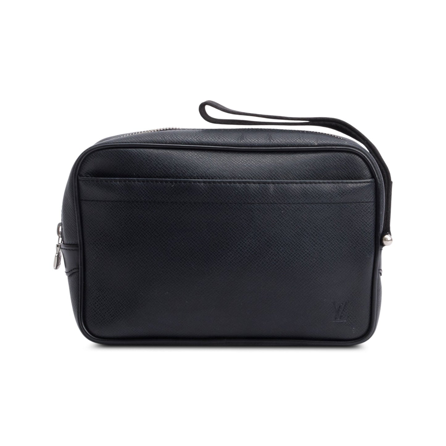 Louis Vuitton Black Taiga Leather Kaluga Wristlet Pouch