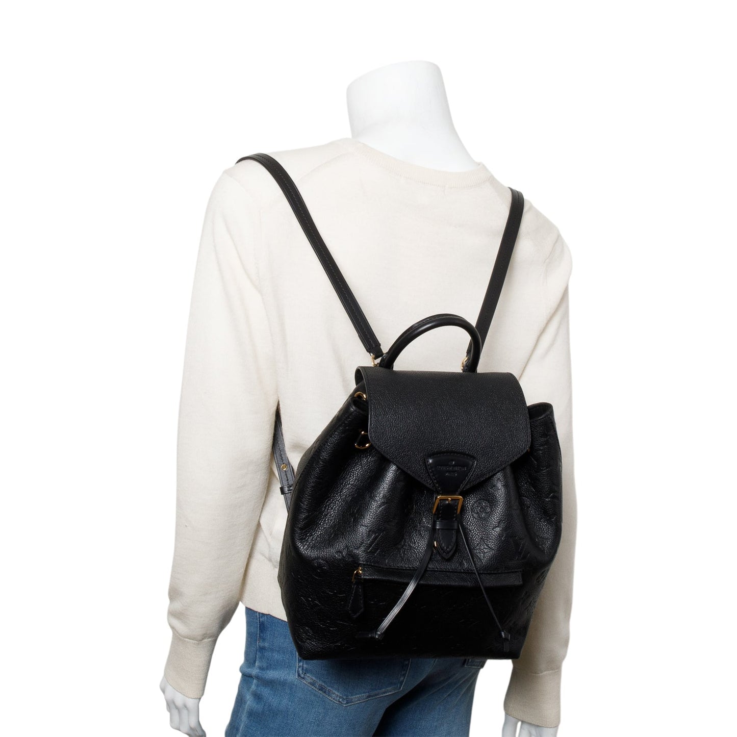 Louis Vuitton Black Monogram Empreinte Montsouris Backpack
