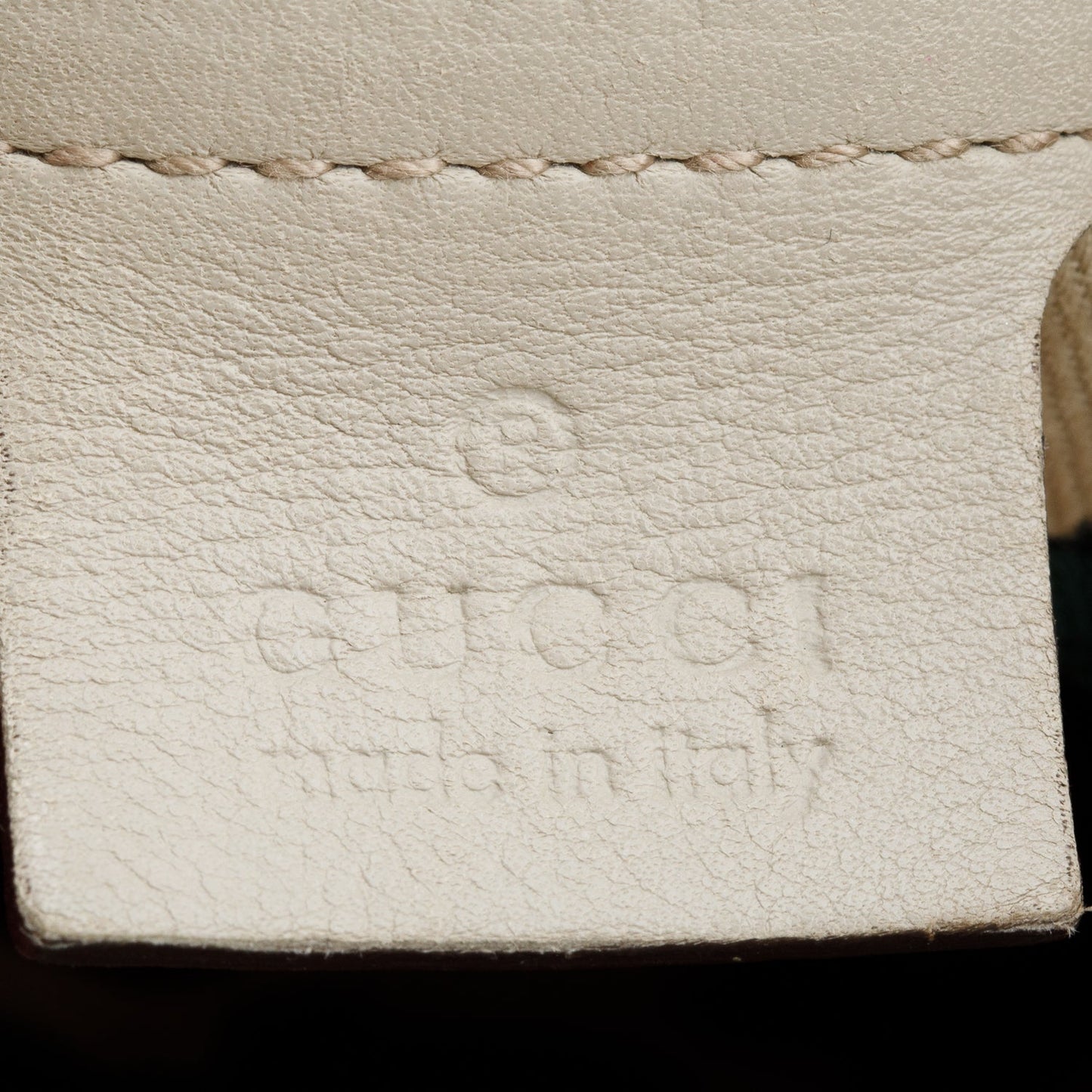 Gucci Ivory Guccissima Leather Medium Bamboo Indy Tassel Hobo