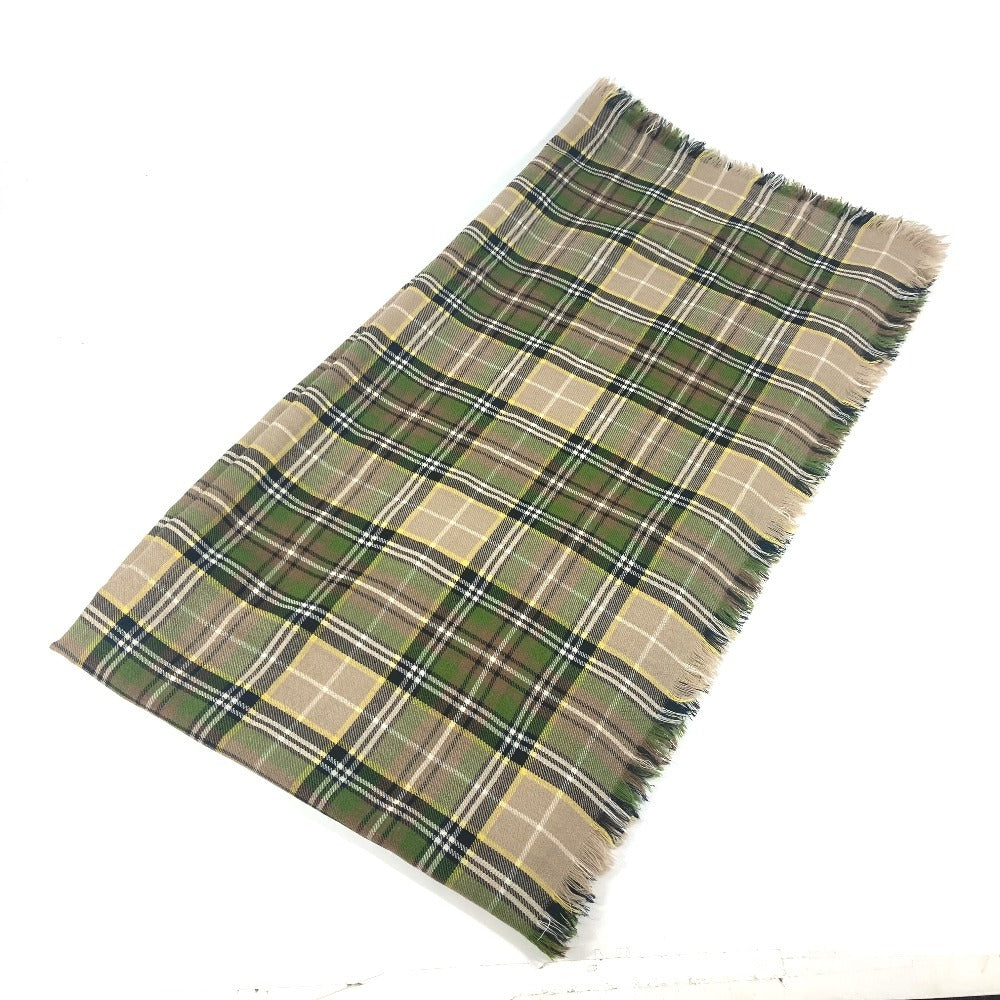 GUCCI shawl 620547 wool beige Check large format