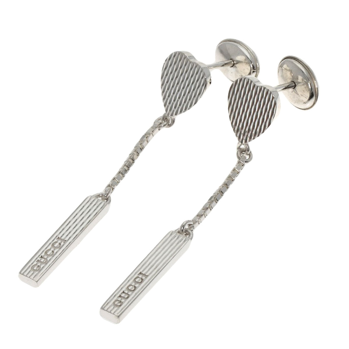 GUCCI Pierce SV Silver logo drop