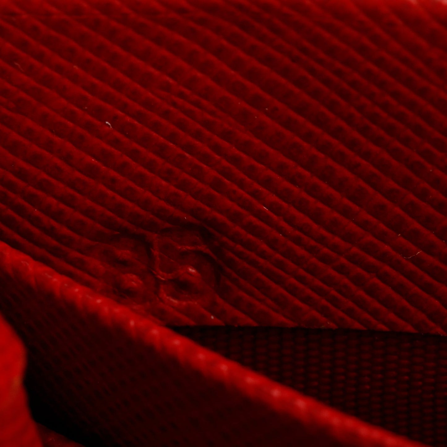 Prada Red Saffiano Leather Continental Wallet