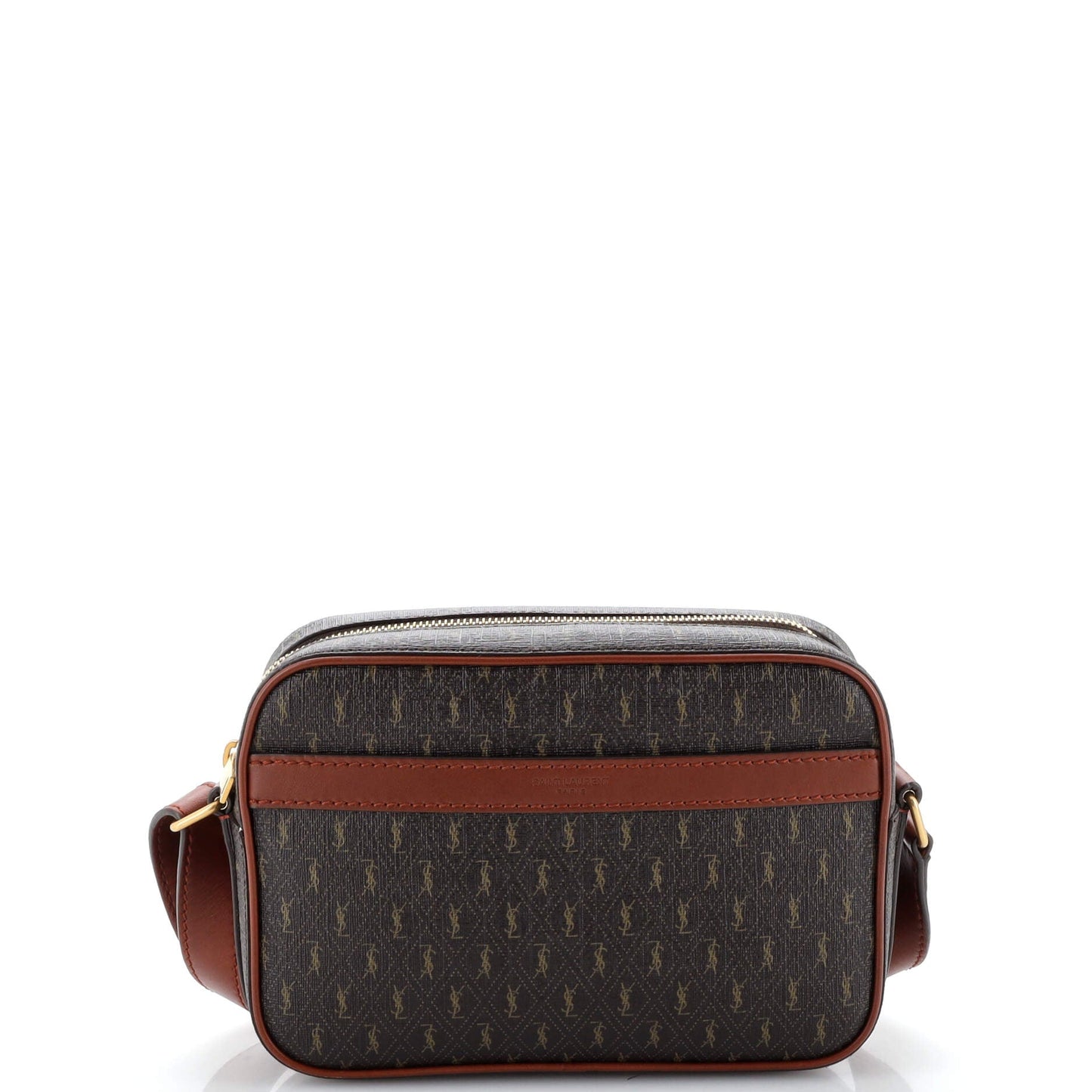 Luxury Saint Laurent Trending 2025 Le Monogramme Camera Bag Monogram All Over Coated Canvas and Leather Small