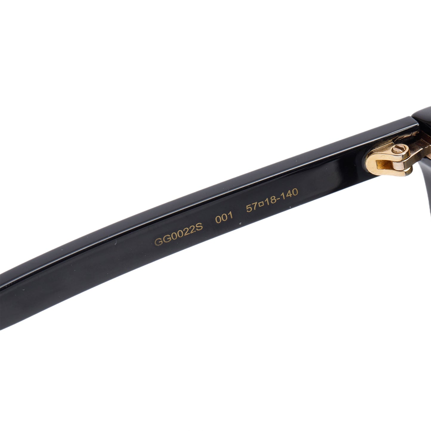 Gucci GG0022S Black Acetate Square Sunglasses
