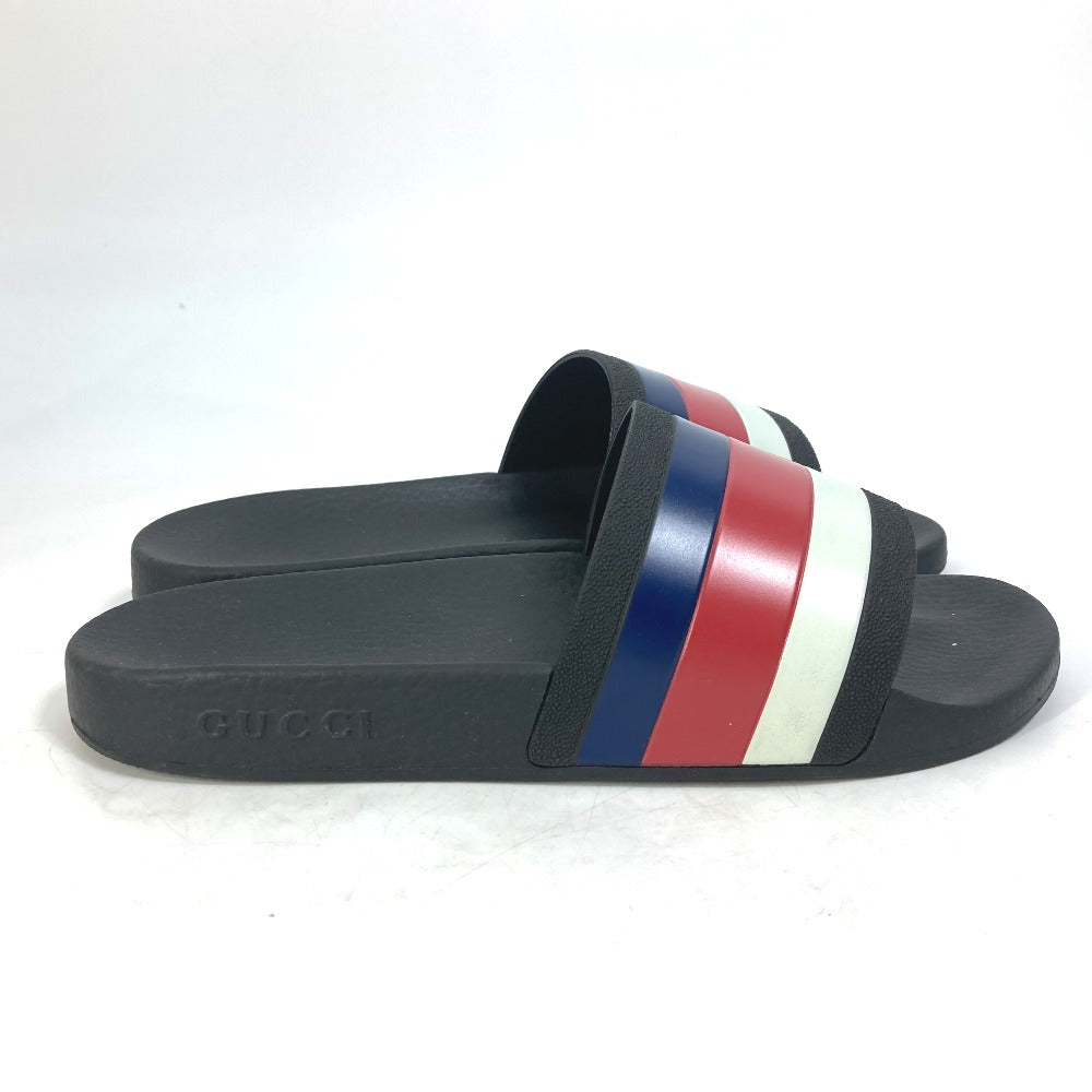 GUCCI Sandals 308234 rubber white Benassi Tricolor color Women 5