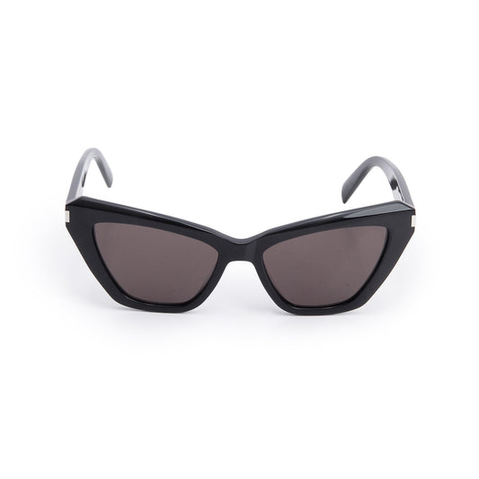 Saint Laurent SL 466 Black Acetate Cat Eye Sunglasses