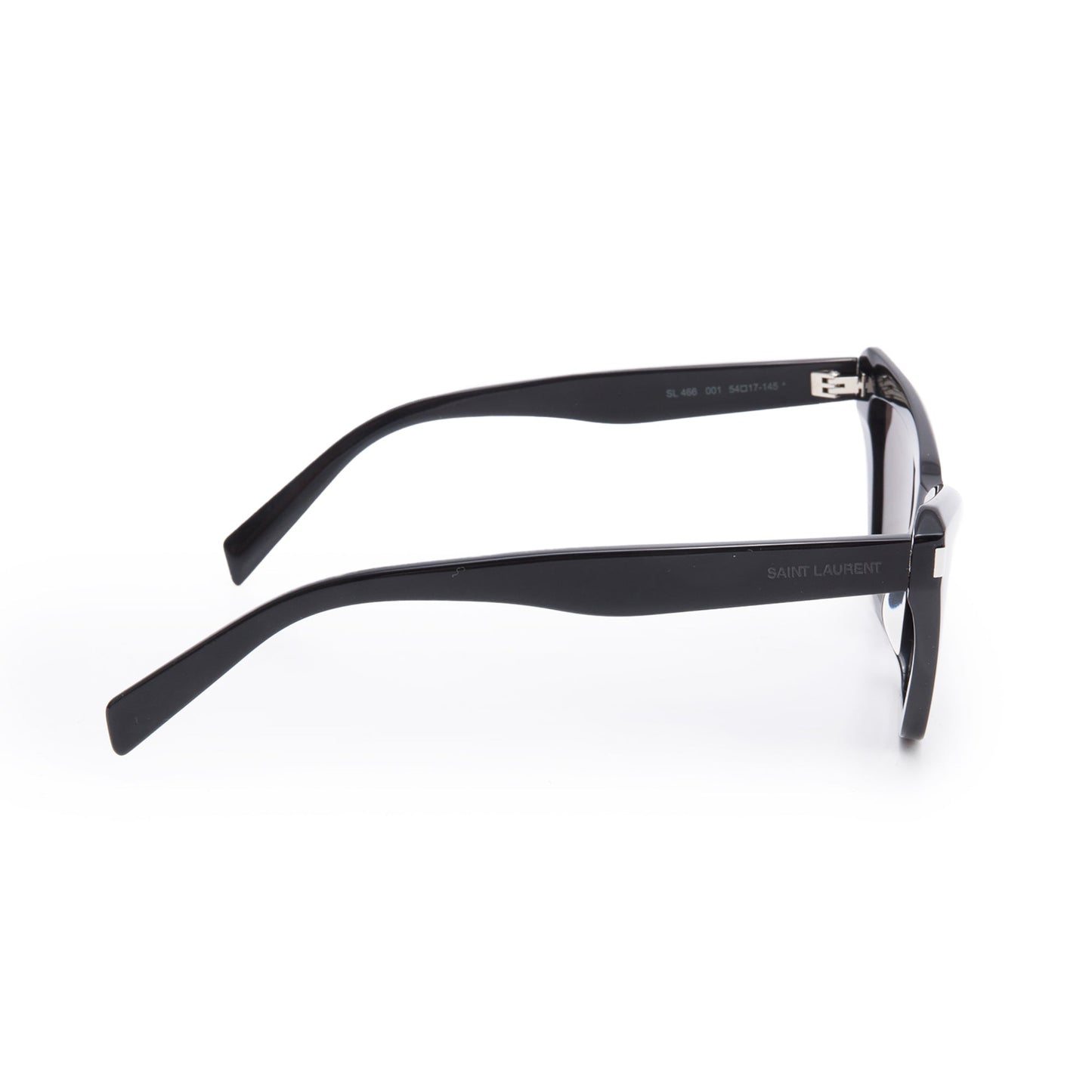 Saint Laurent SL 466 Black Acetate Cat Eye Sunglasses