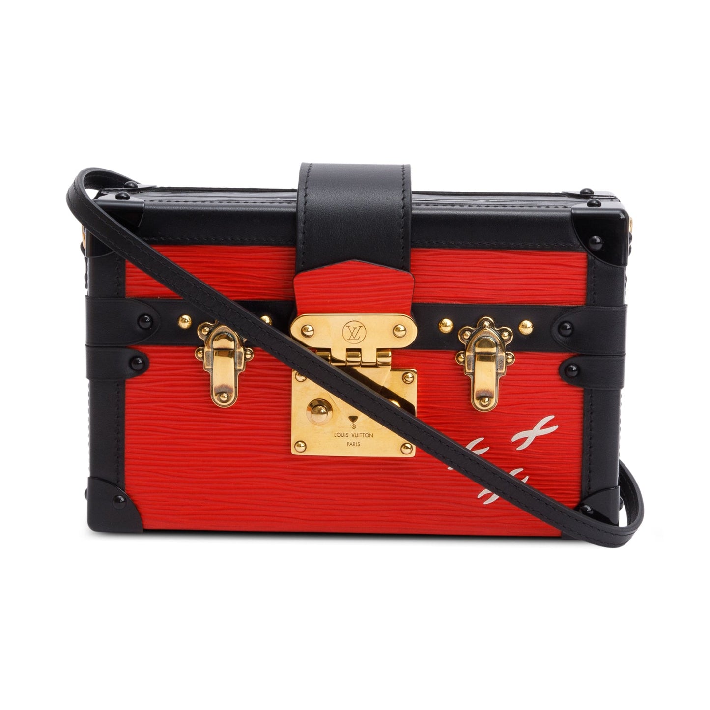 Louis Vuitton Red Epi Leather Petite Malle