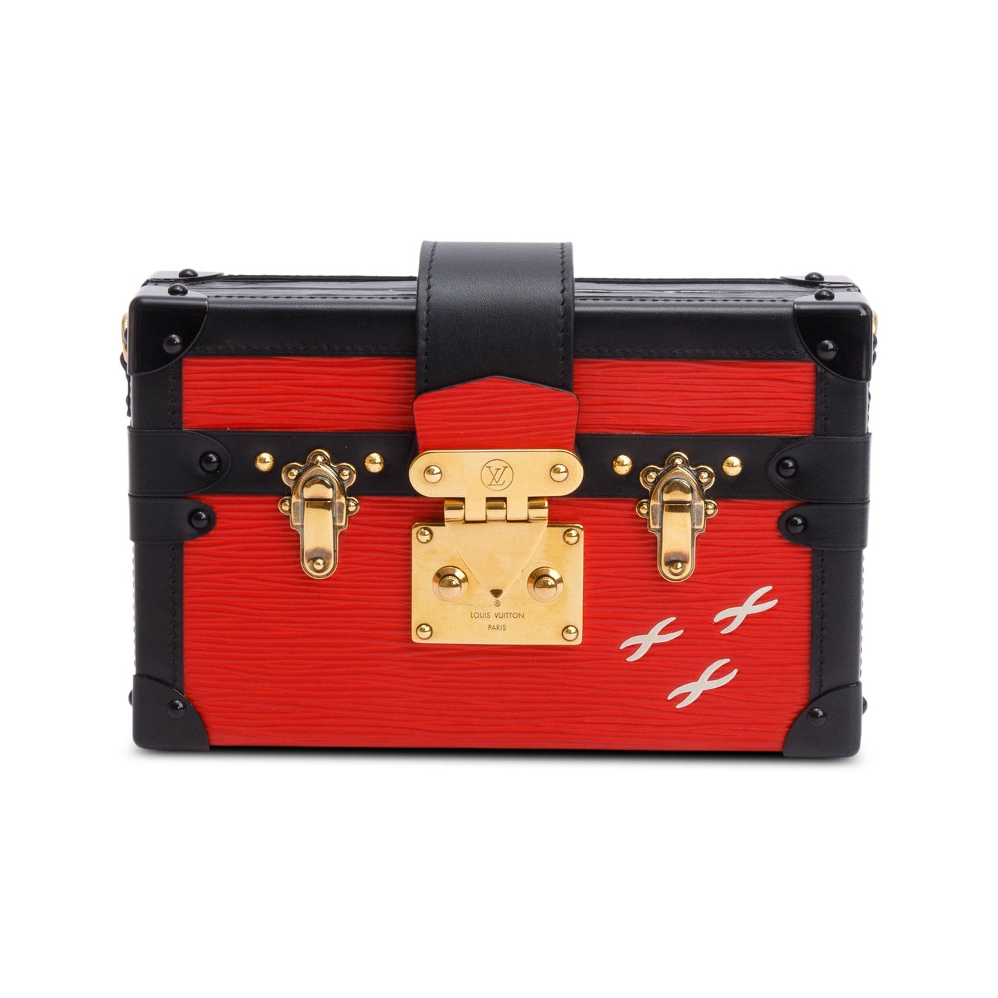 Louis Vuitton Red Epi Leather Petite Malle