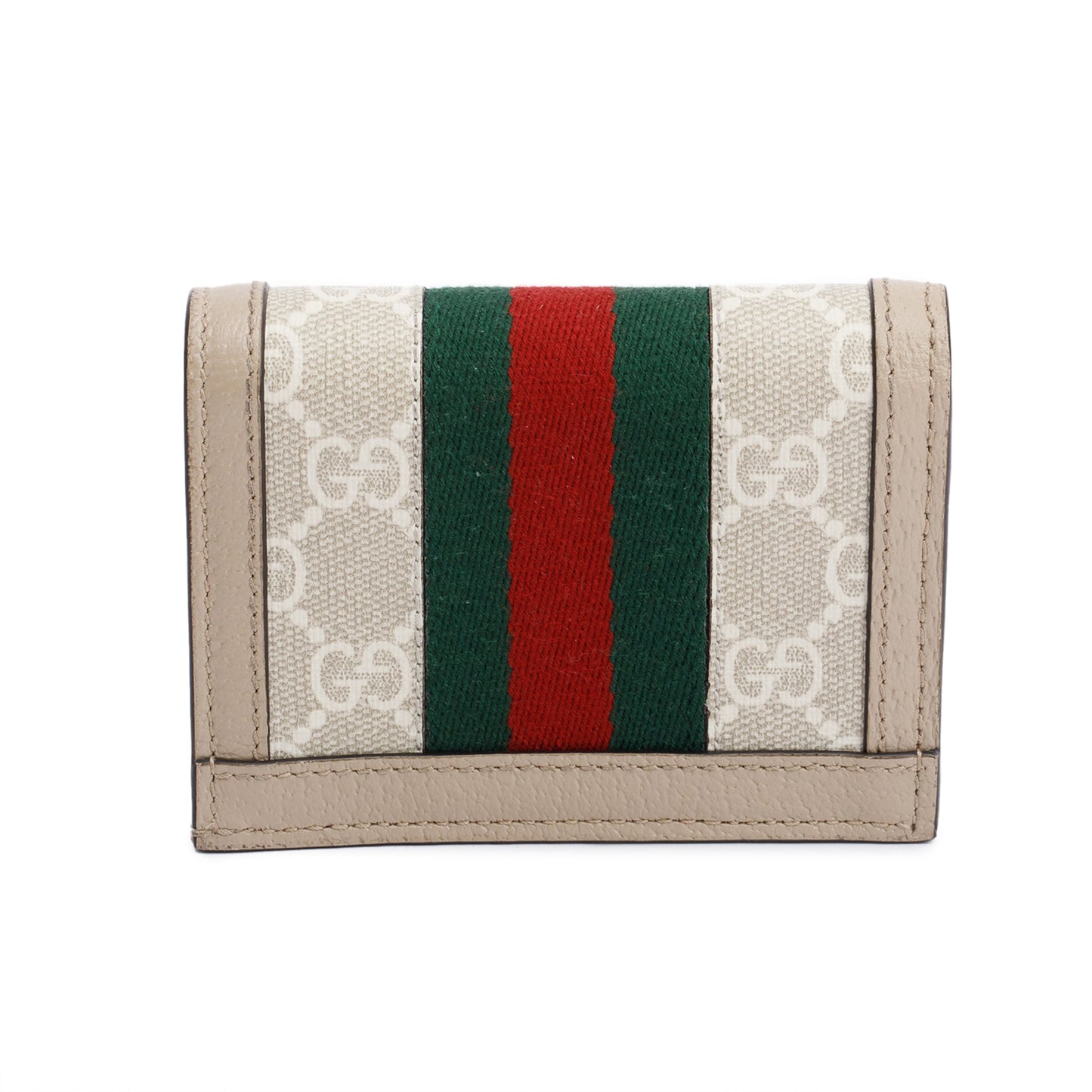 Gucci Beige Ophidia GG Supreme Canvas Card Case Wallet