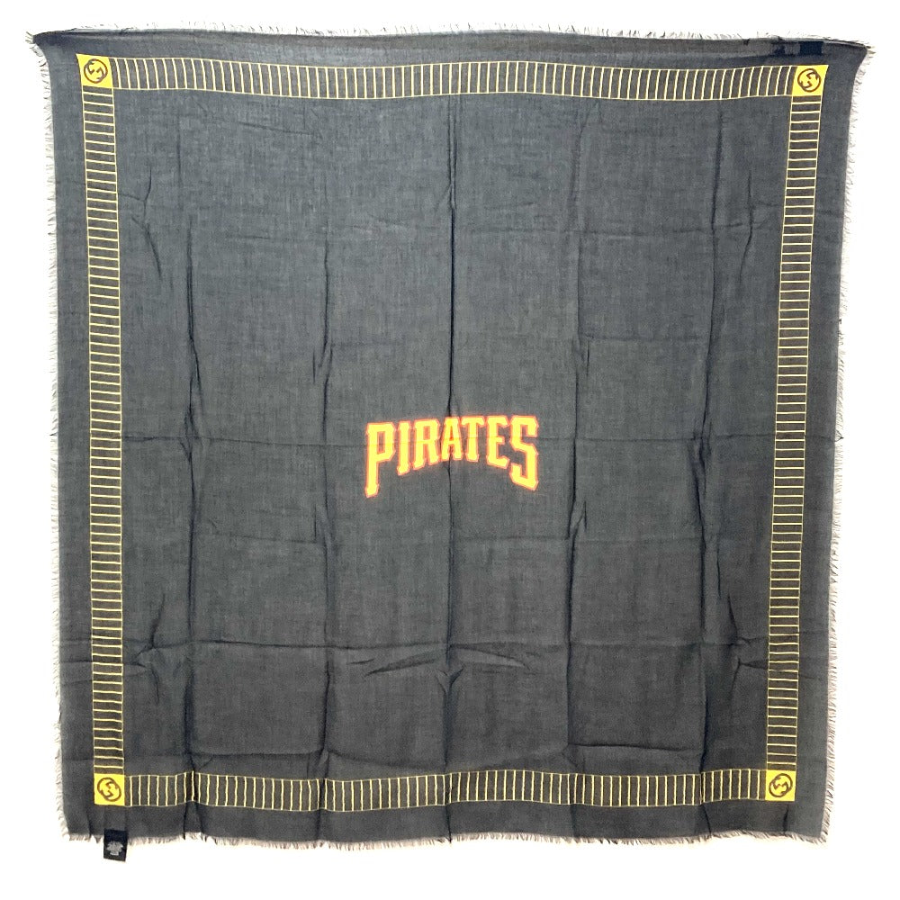 GUCCI Stall 535071 Rayon black Apparel MLB collaboration scarf Women