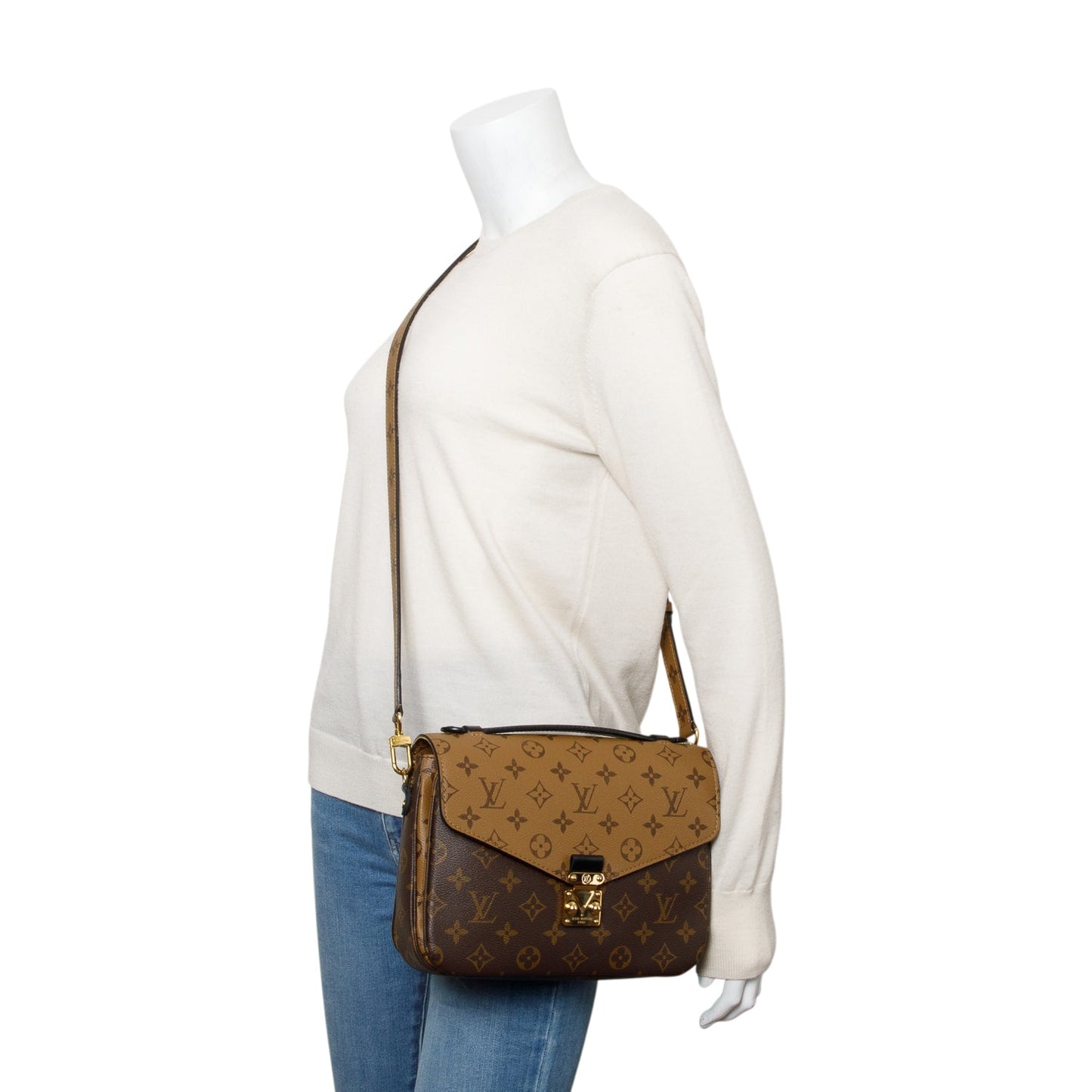 Louis Vuitton 2022 Monogram Reverse Pochette Metis