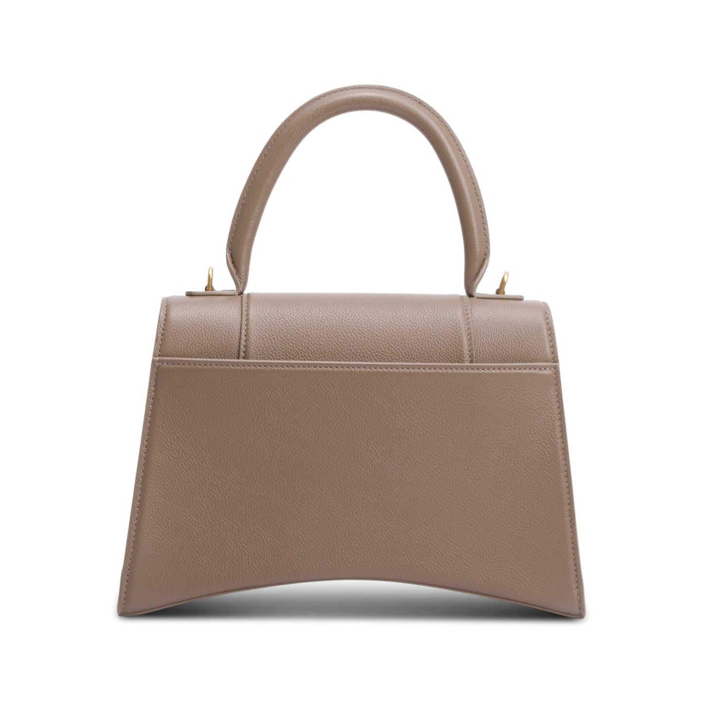 Balenciaga Beige Grained Leather Medium Hourglass Top Handle Bag