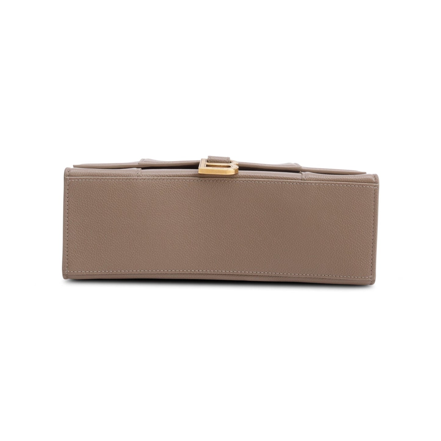 Balenciaga Beige Grained Leather Medium Hourglass Top Handle Bag