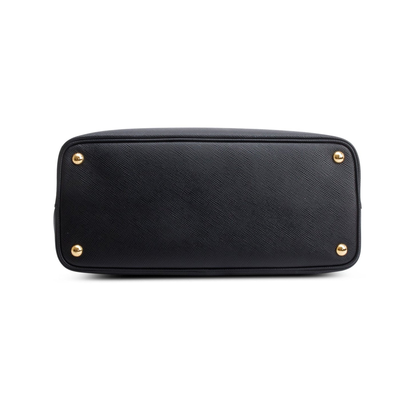 Prada Black Saffiano Lux Medium Cuir Double Tote