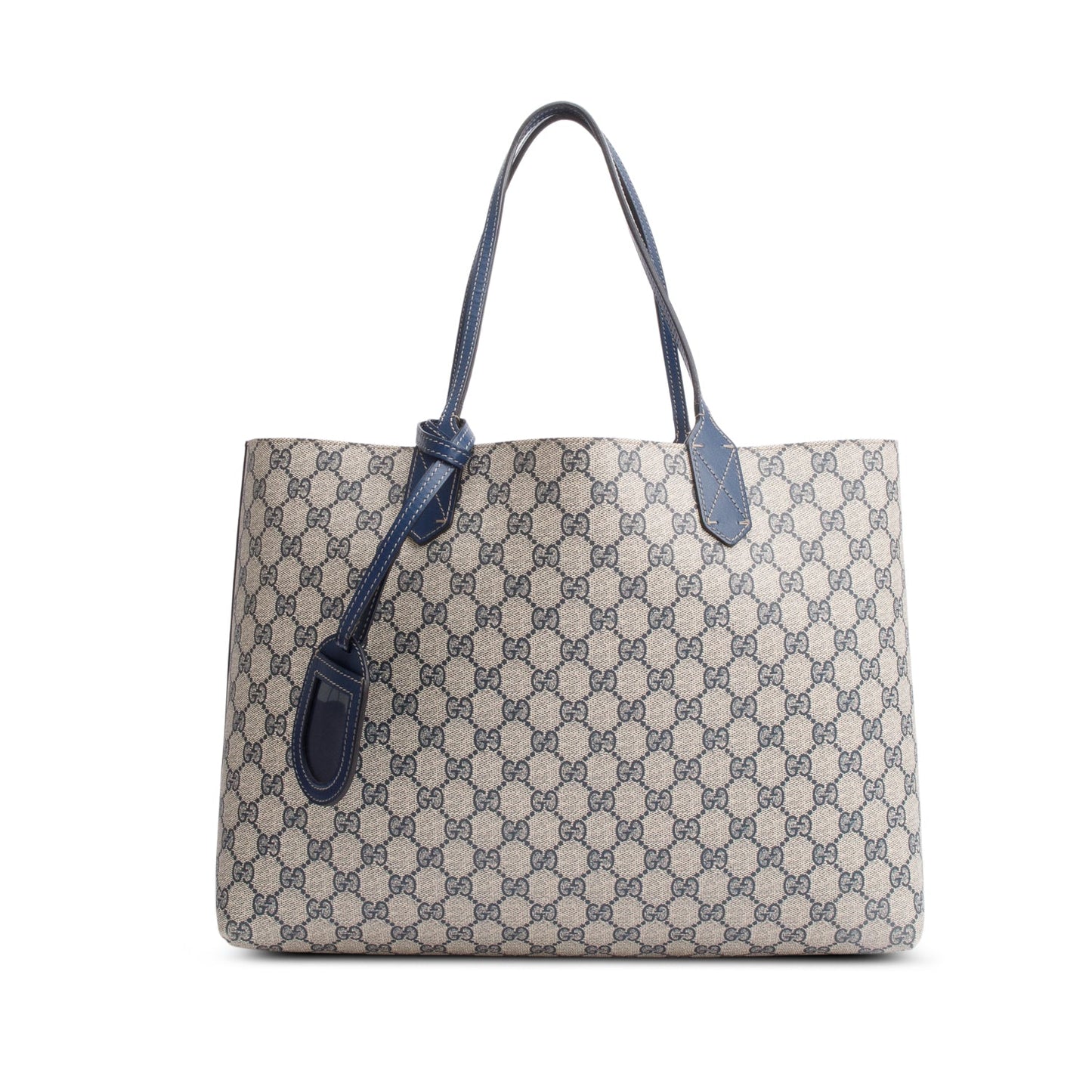 Gucci Blue GG Supreme Reversible Medium Tote