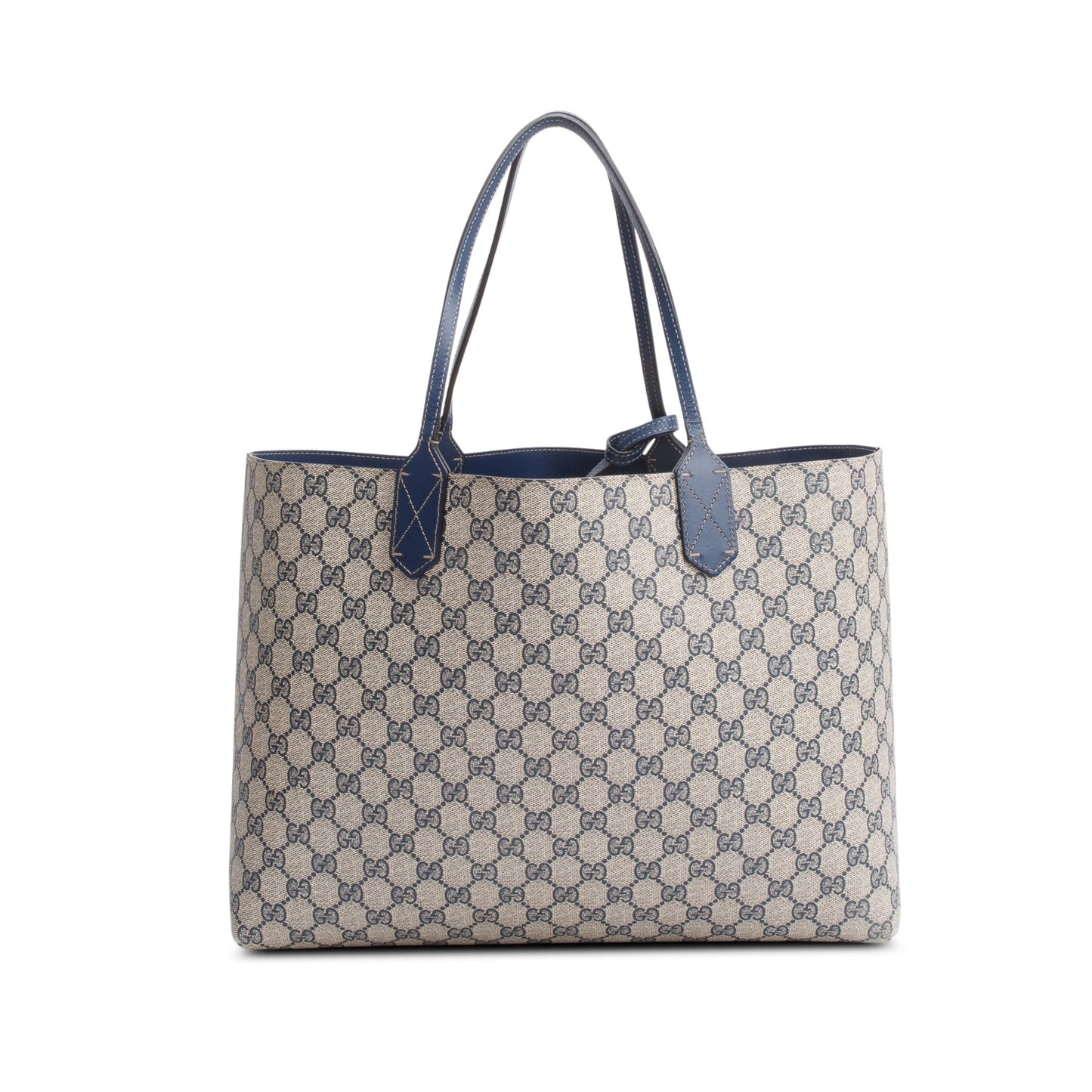 Gucci Blue GG Supreme Reversible Medium Tote