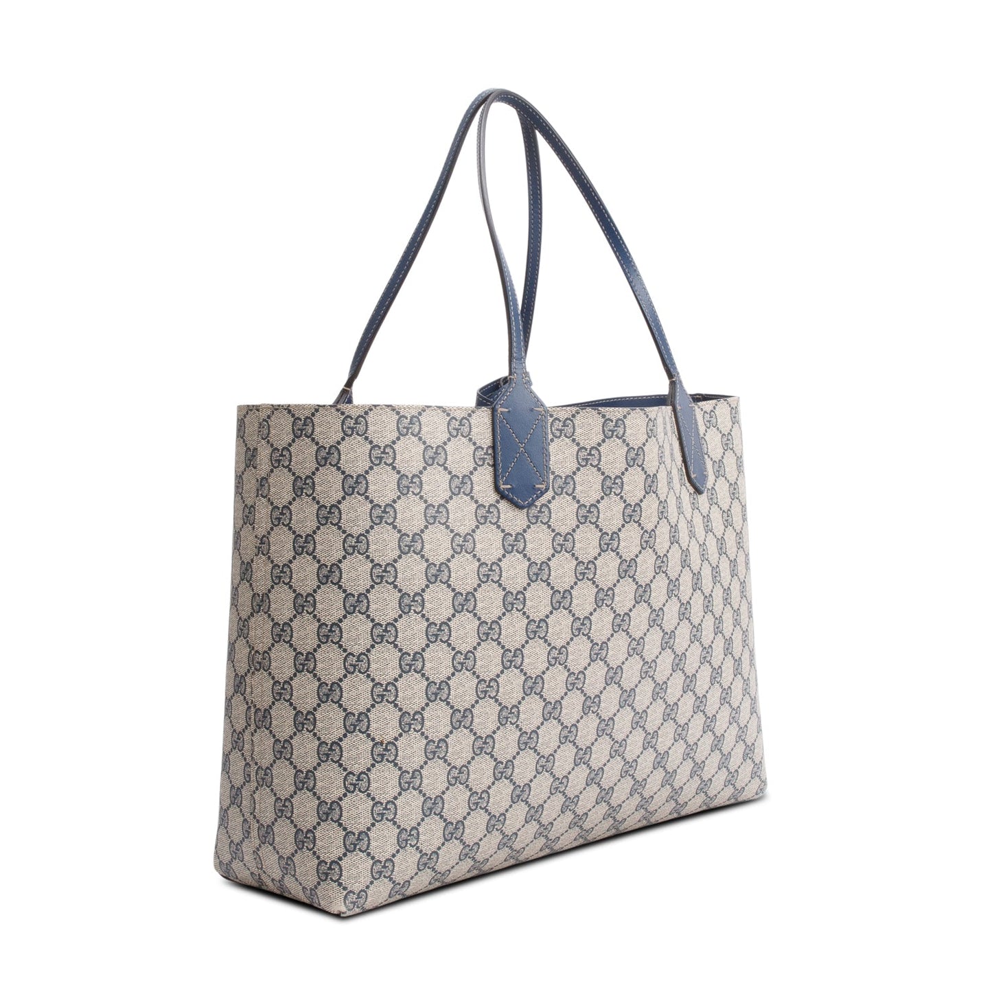 Gucci Blue GG Supreme Reversible Medium Tote