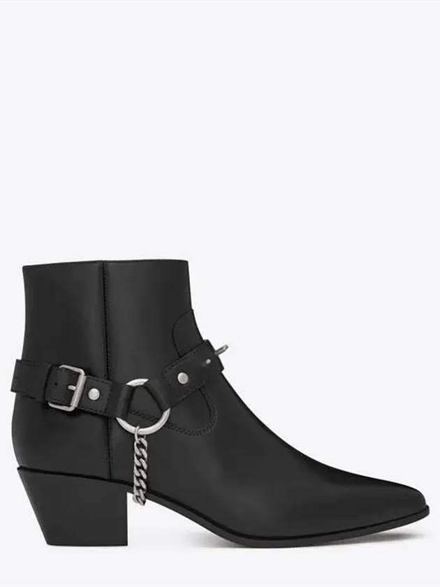 Luxury Saint Laurent Trending 2025 Wyatt Studded Harness Chelsea Boots Black
