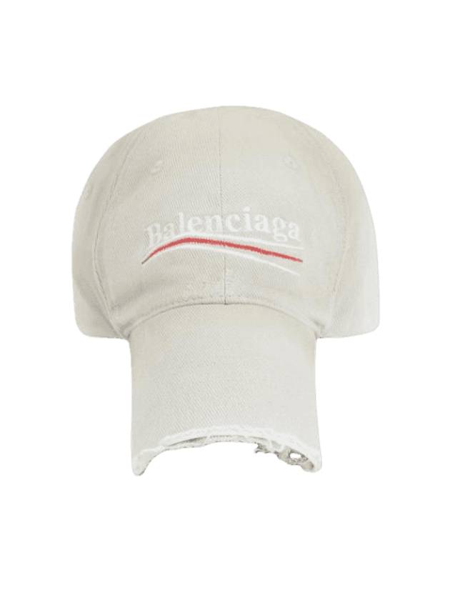 Luxury Balenciaga Trending 2025 Embroided Logo Cotton Ball Cap Light Grey