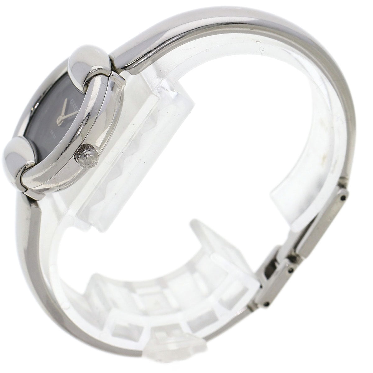 GUCCI Watches Quartz Stainless Steel , Stainless Steel Silver 1400L black dial Women