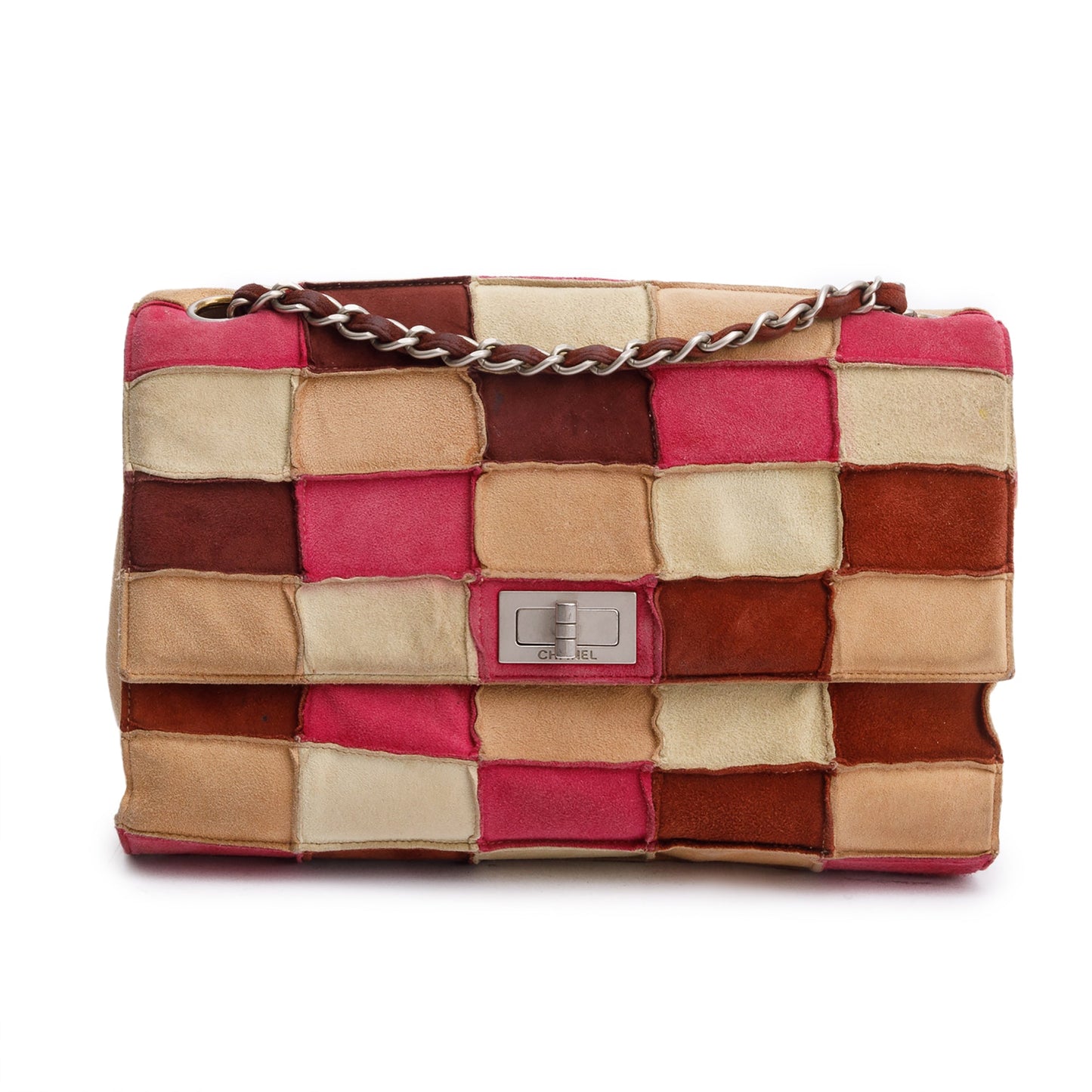 Chanel Multicolor Suede Patchwork Reissue Flap Bag