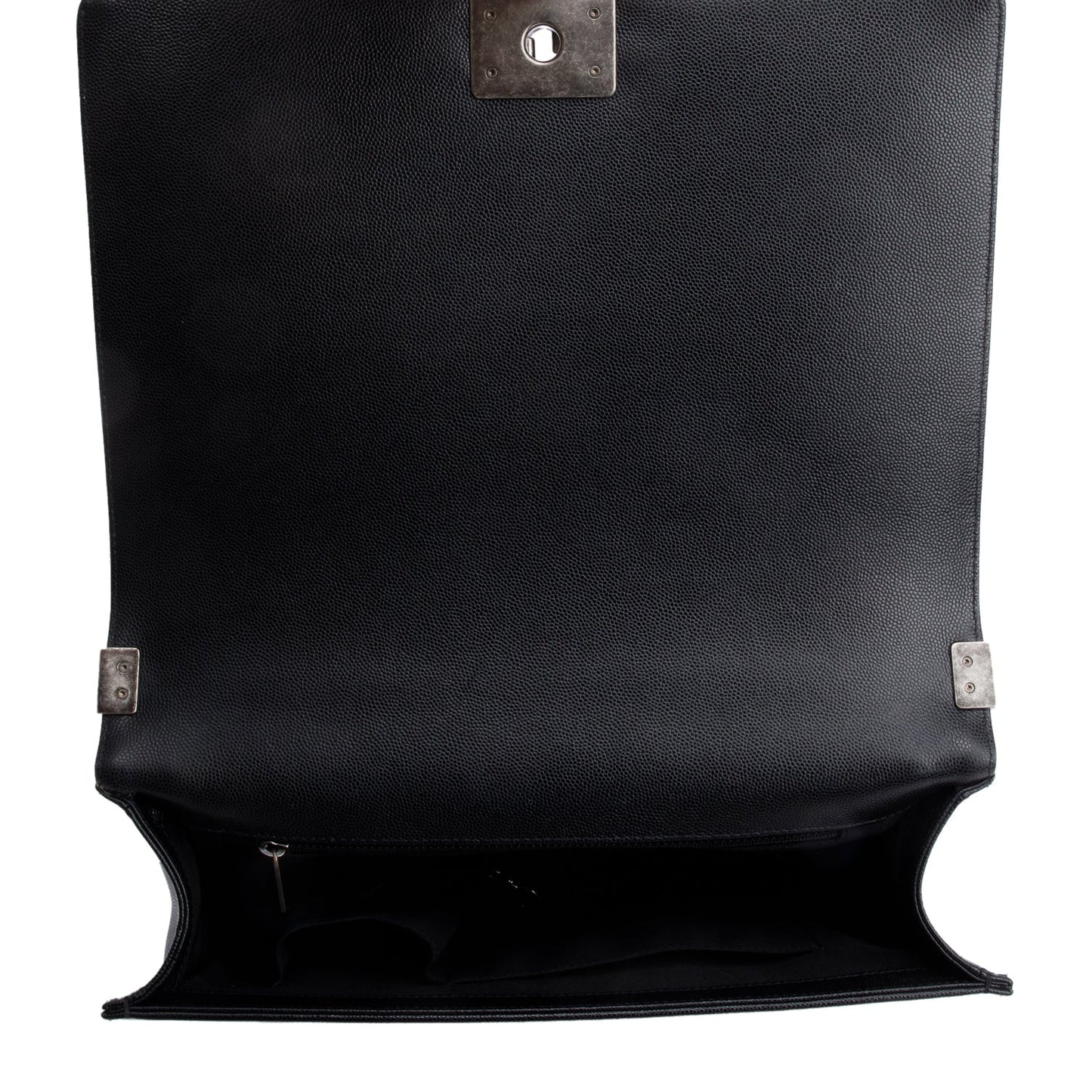 Chanel Black Quilted Caviar Leather XL Boy Bag