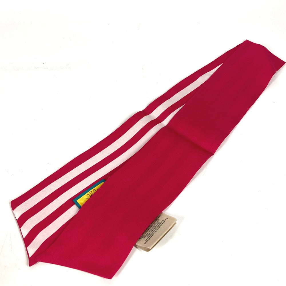 GUCCI scarf 703568 silk pink bandeau scarf Adidas adidas collaboration Women