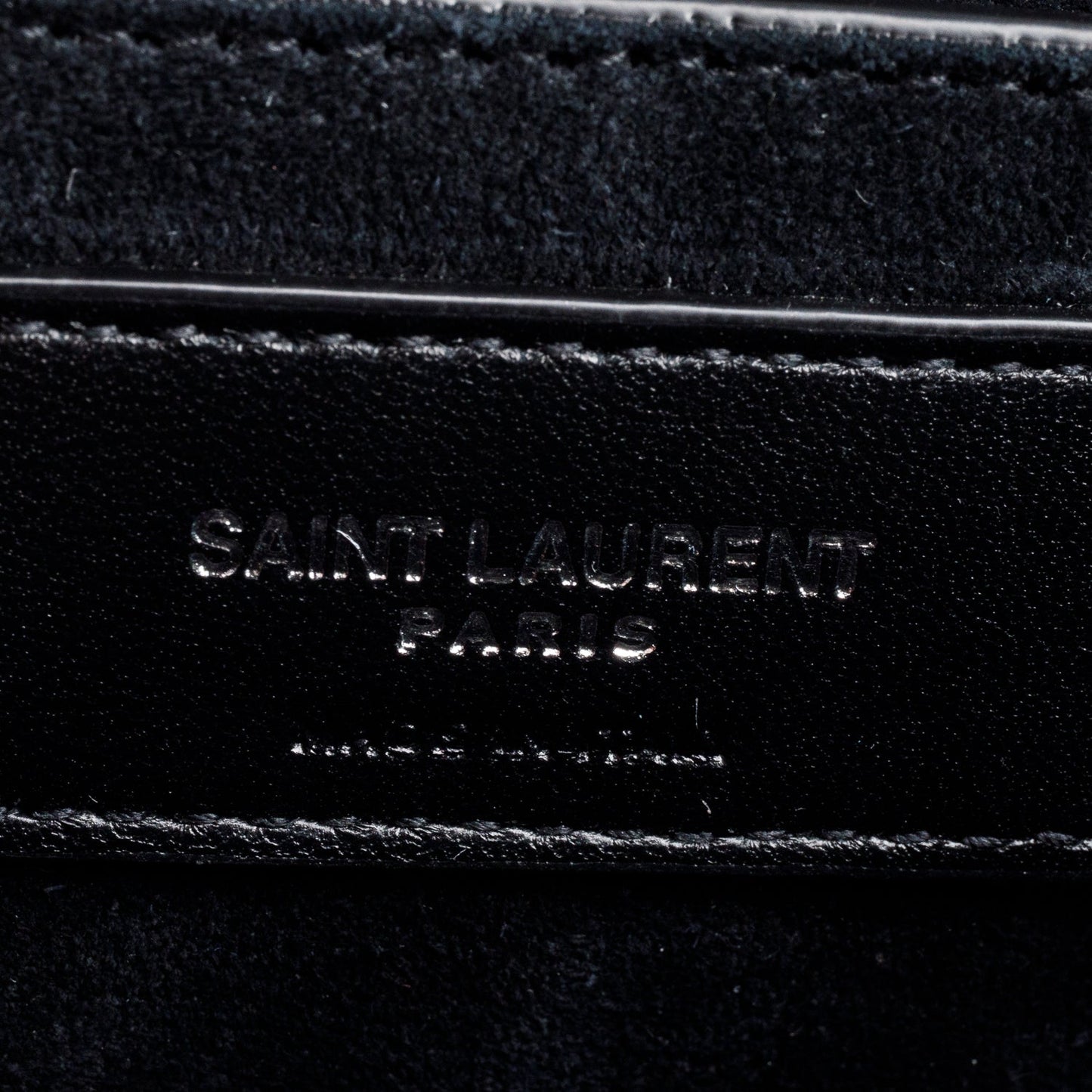 Saint Laurent Black Leather Sunset Top Handle Bag
