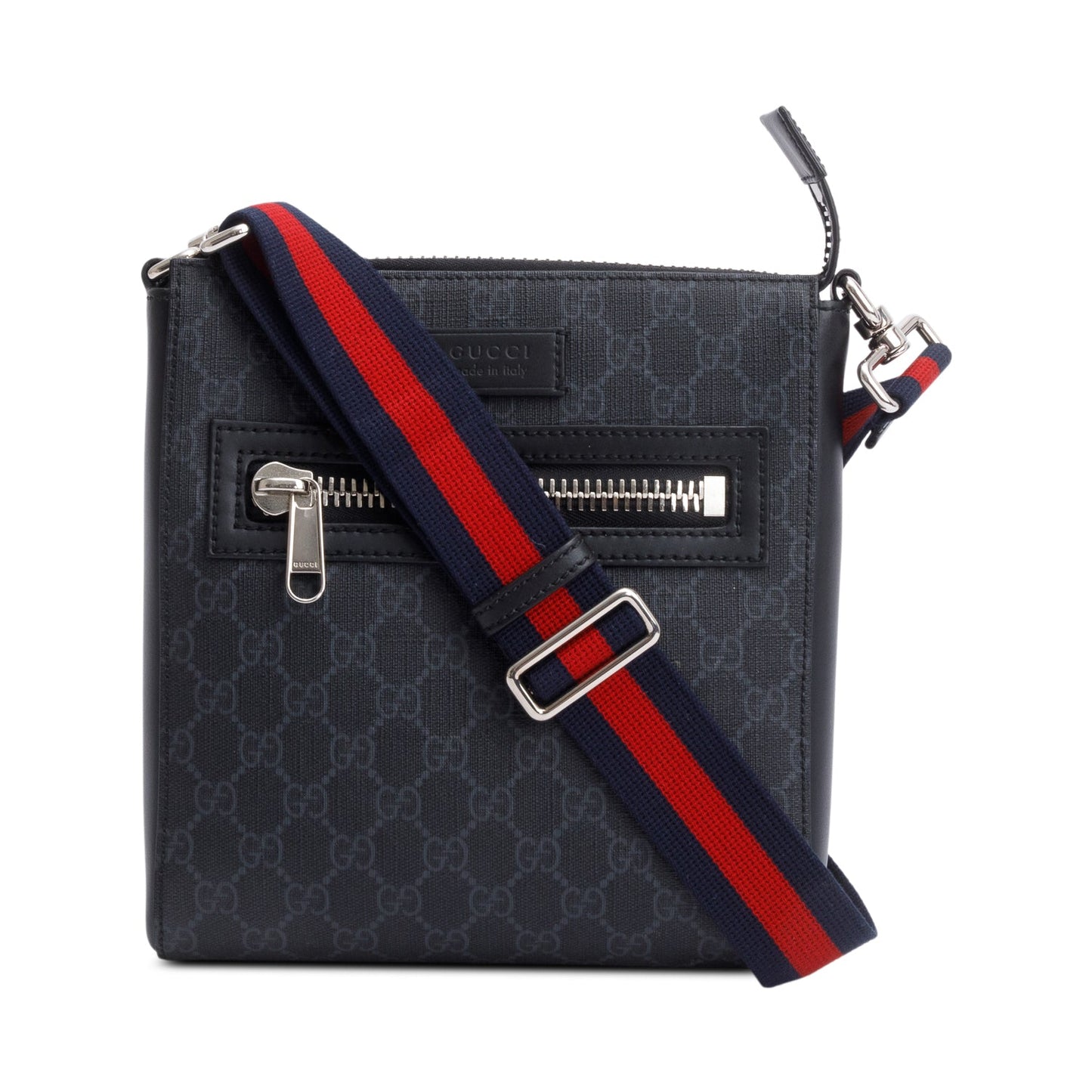 Gucci Black GG Supreme Small Messenger Bag