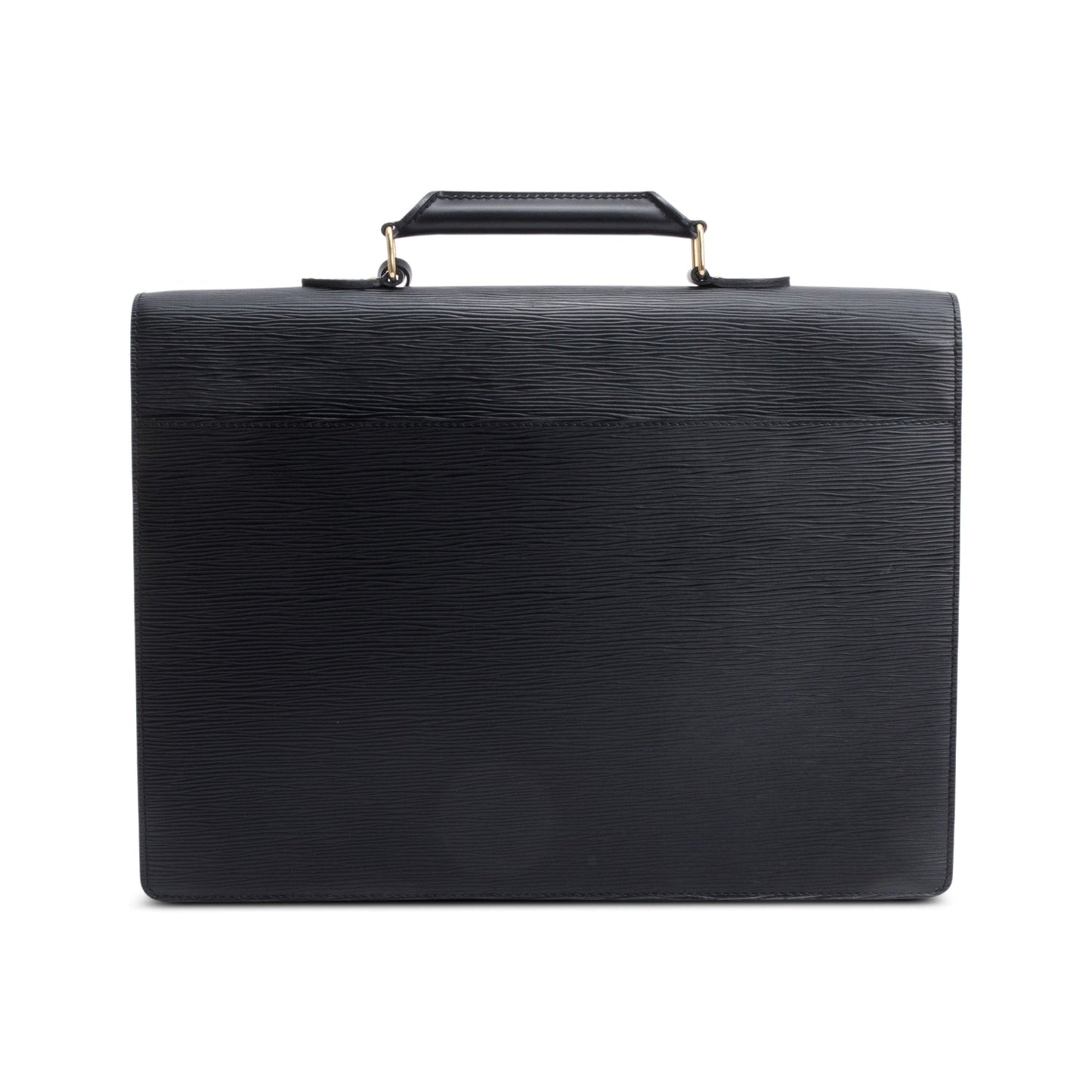 Louis Vuitton Black Epi Leather Serviette Ambassadeur Briefcase