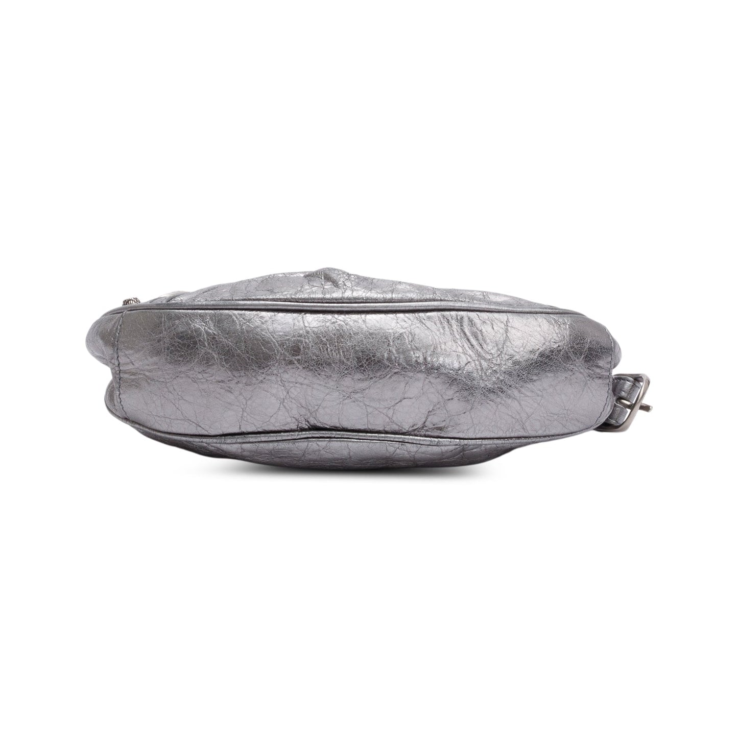 Balenciaga Metallic Silver Calfskin Le Cagole XS Shoulder Bag
