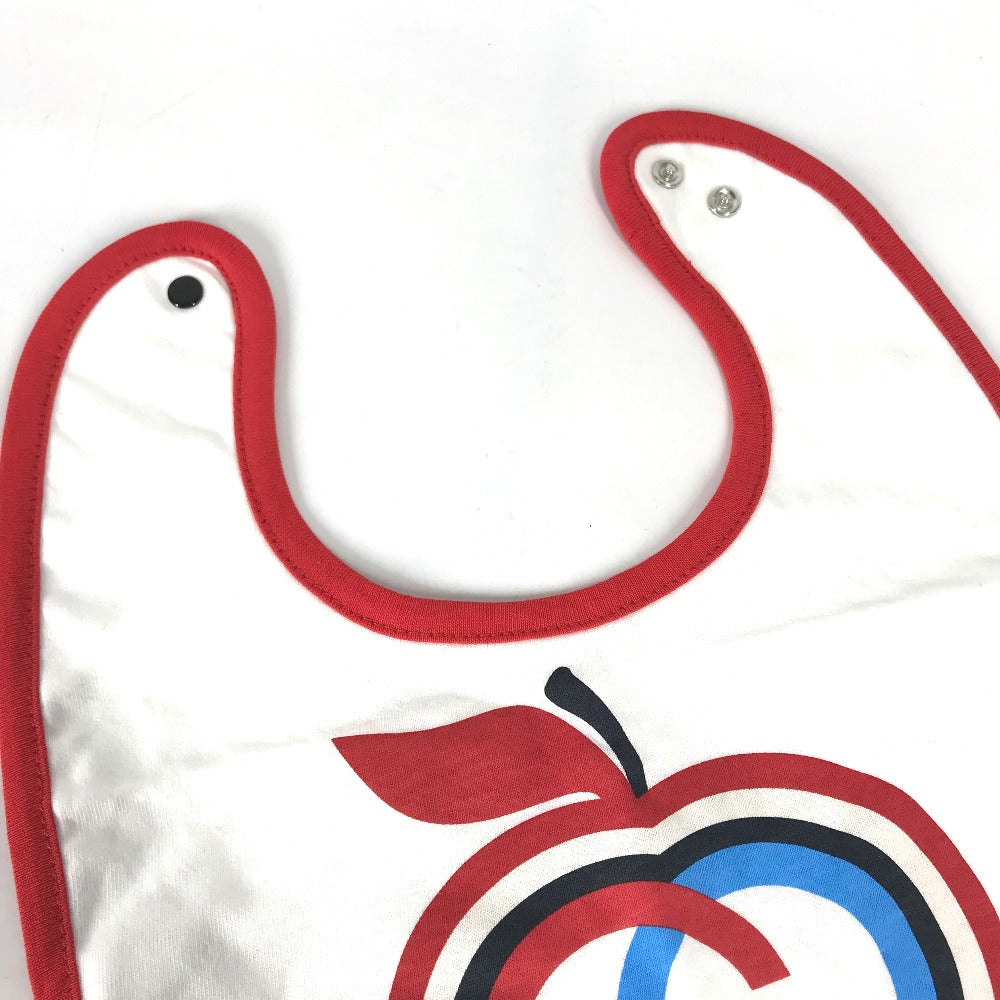 GUCCI Other fashion goods 666440 cotton white baby baby baby GG Apple Bib Bib Kids