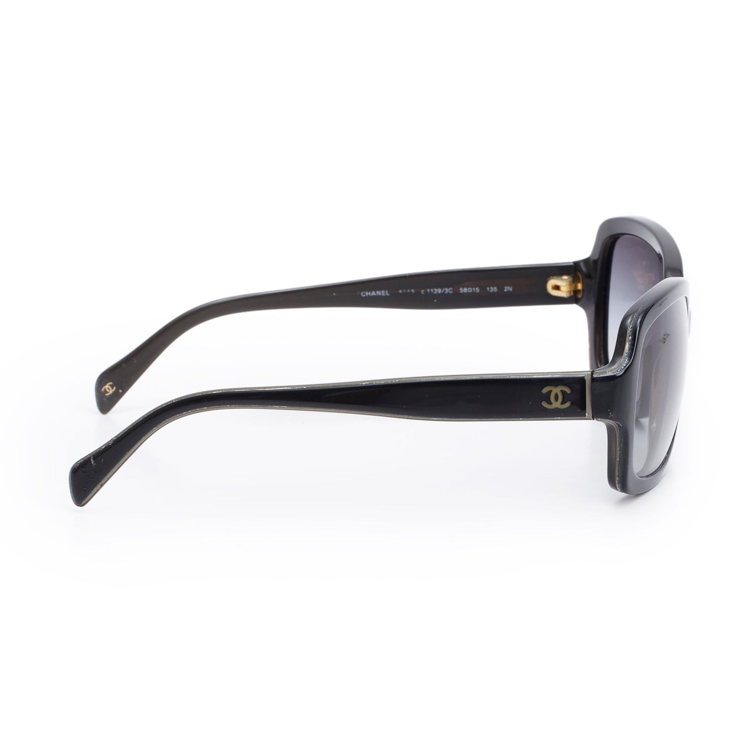 Chanel 5143 Black Acetate CC Square Sunglasses
