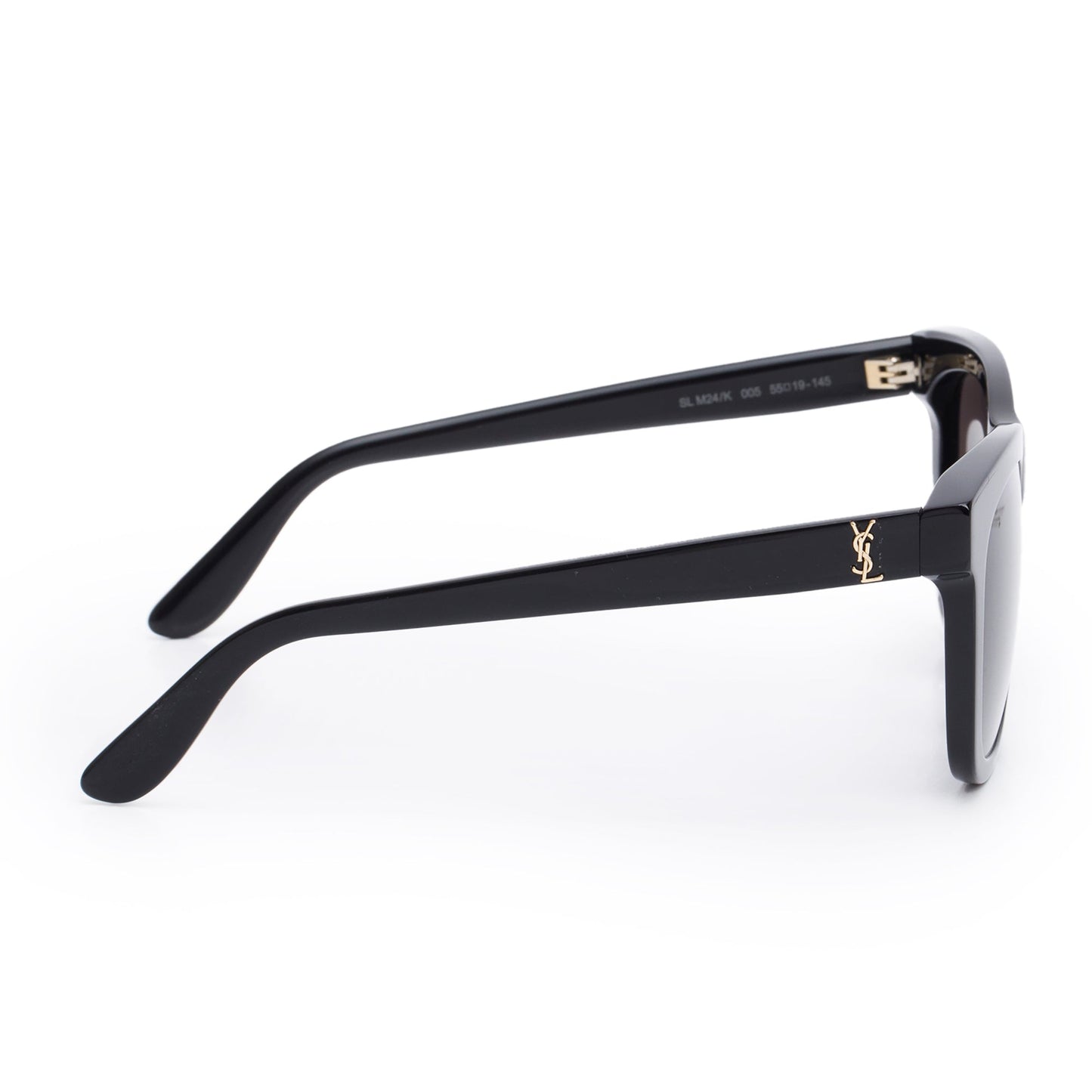 Saint Laurent SL M24/K Black Acetate Oversize Square Sunglasses