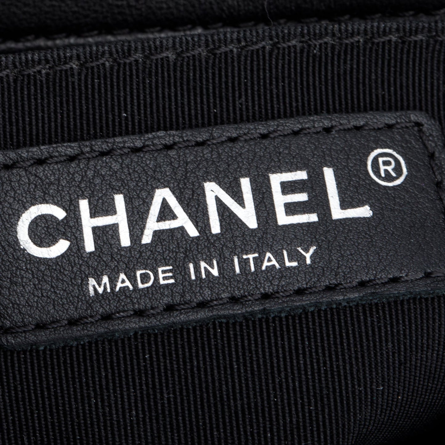 Chanel Black Quilted Lambskin Leather Small Boy Bag