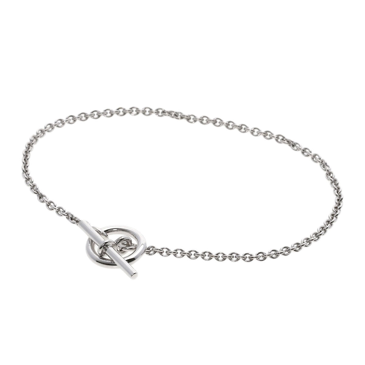 HERMES bracelet K18WG Silver Mini Chene Dunkle