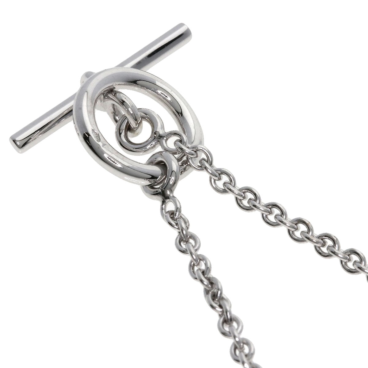 HERMES bracelet K18WG Silver Mini Chene Dunkle