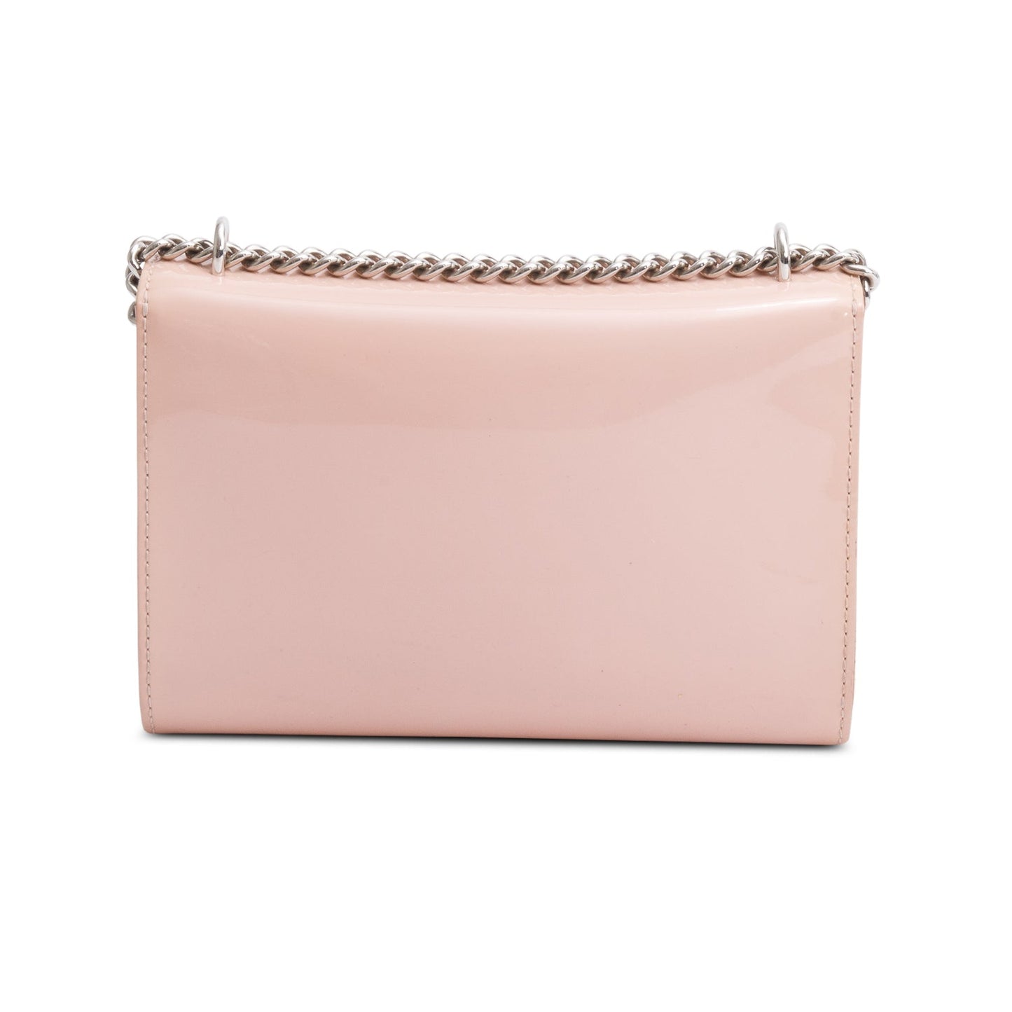 Louis Vuitton Pink Vernis Louise Chain Clutch MM